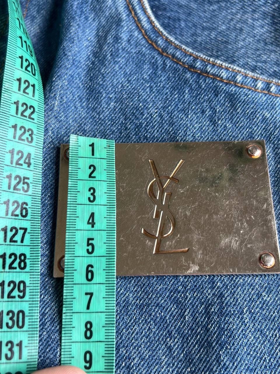 Yves Saint Laurent YSL 2004 Steel Metal Beauty Futuristic Mirror Glass Y2K Rare Size ONE SIZE - 13 Thumbnail
