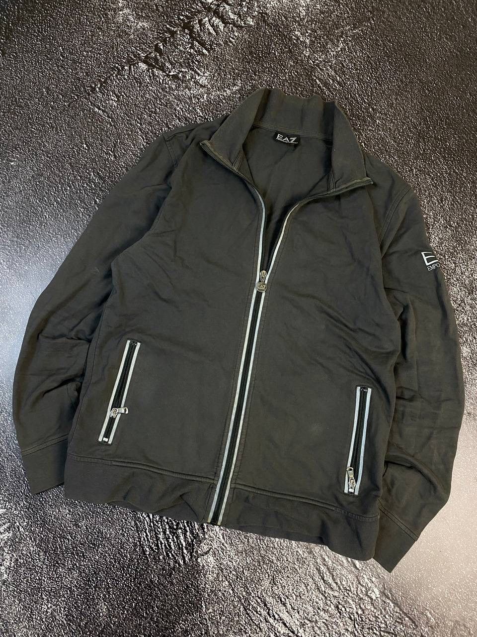 Emporio Armani Vintage EA7 Emporio Armani Zipper Crew Neck 90s Size US L / EU 52-54 / 3 - 1 Thumbnail