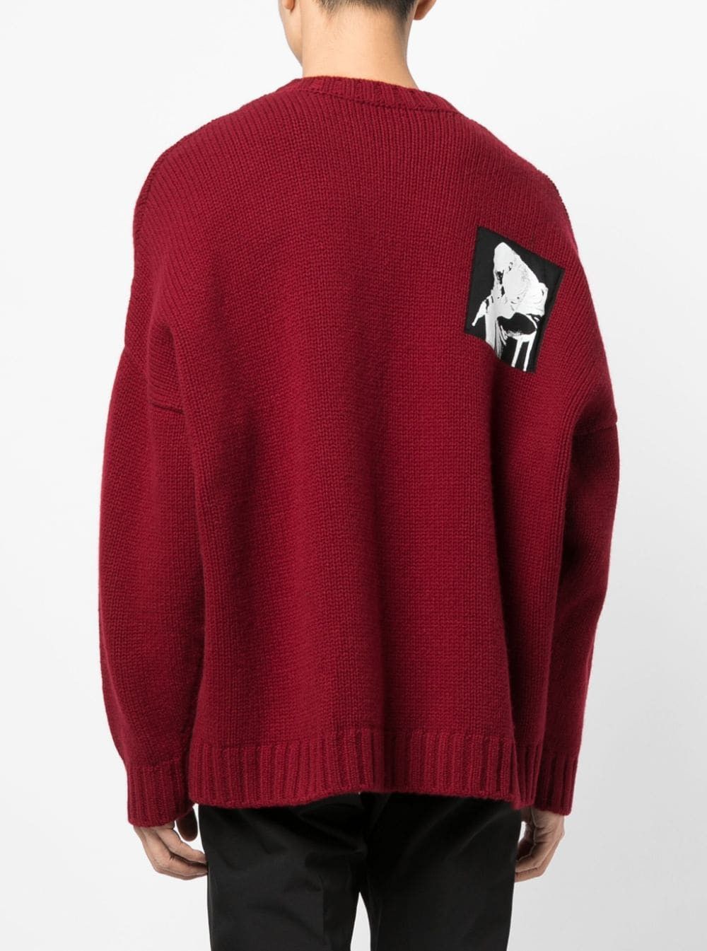 Undercover o1mle0824 Teddy Bear Crewneck Sweaters in Bordeaux Red Size US XL / EU 56 / 4 - 4 Thumbnail