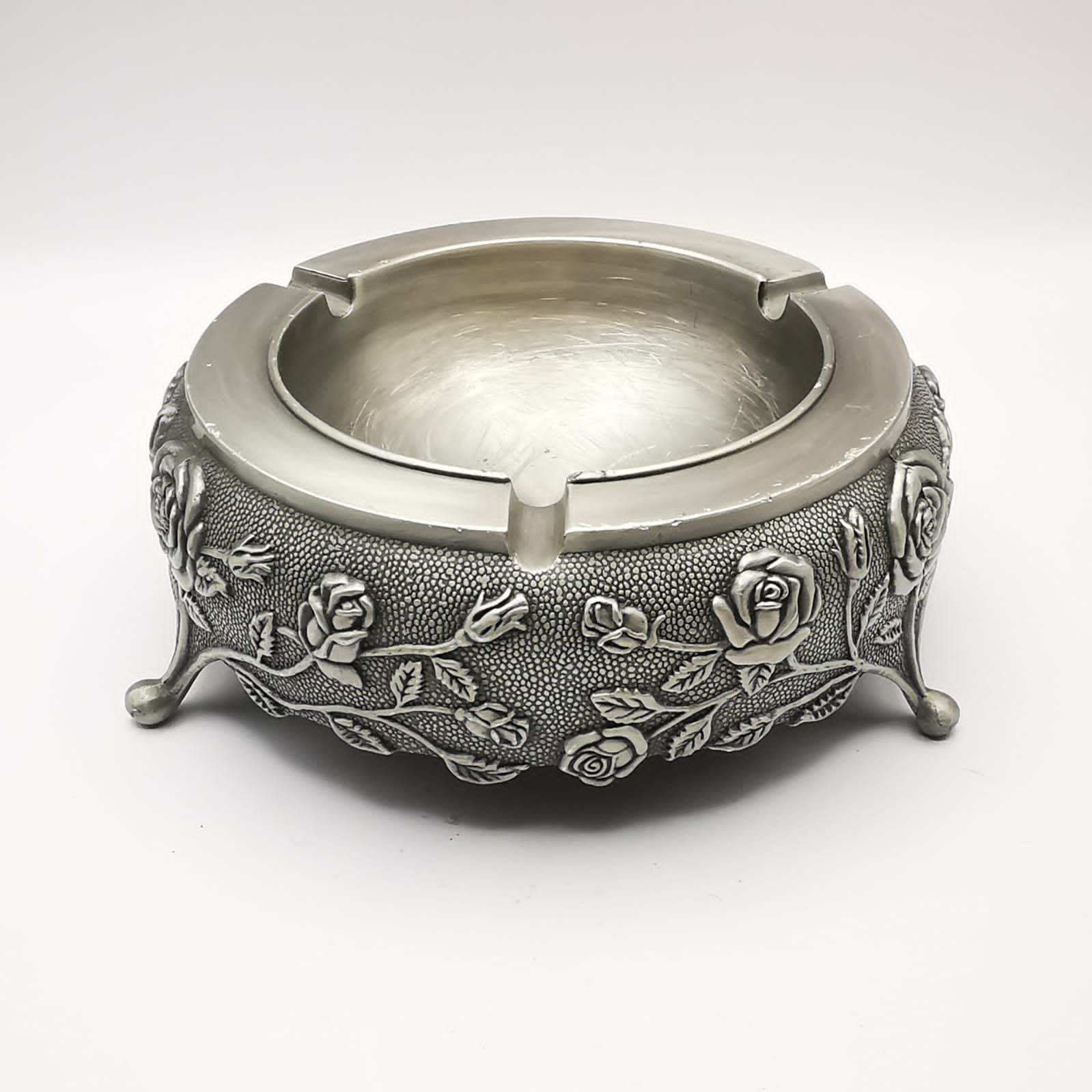Vintage 50s Vintage Ashtray,Patterned ,Handmade,Tin,Interior 477g Size ONE SIZE - 1 Thumbnail