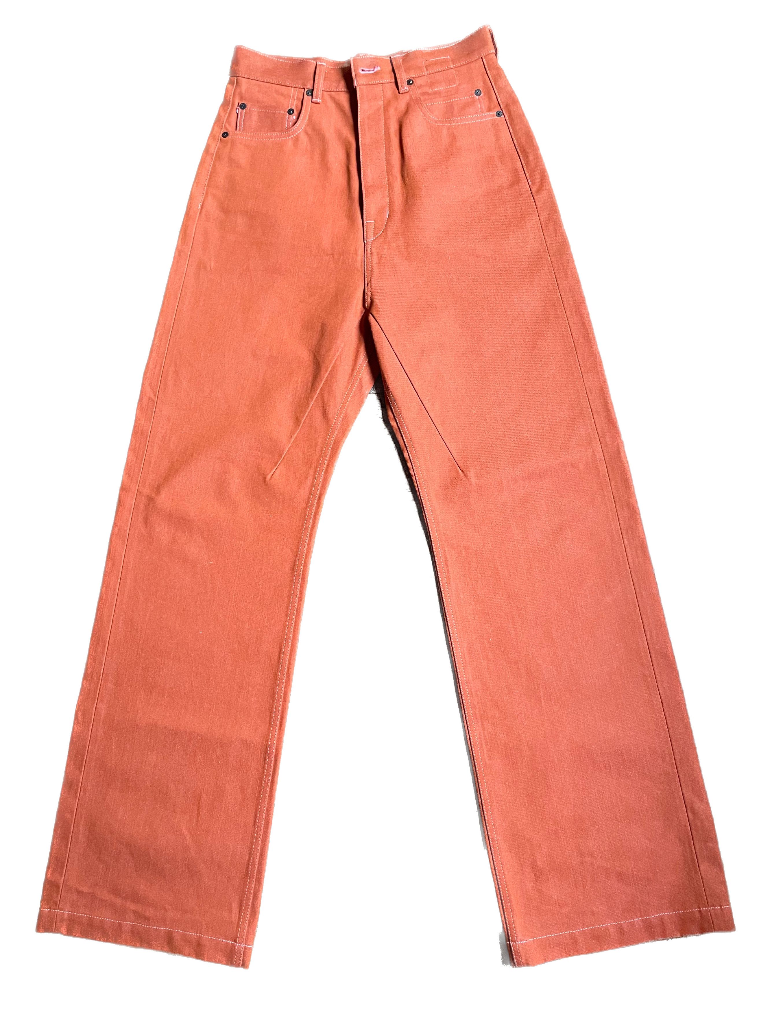 image of Rick Owens x Rick Owens Drkshdw Orange Geth Denim, Men's (Size 29)