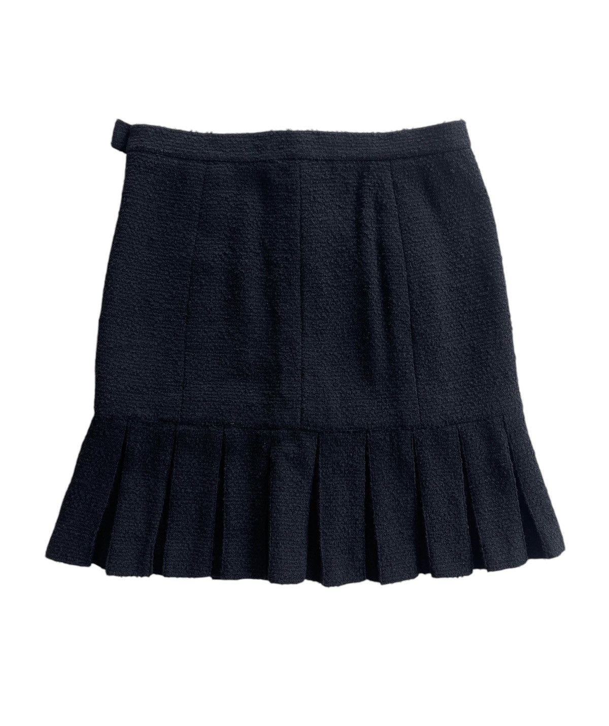 Chanel FW1997 Chanel Wool Bouclette Black Skirt Size 28" / US 6 / IT 42 - 2 Thumbnail