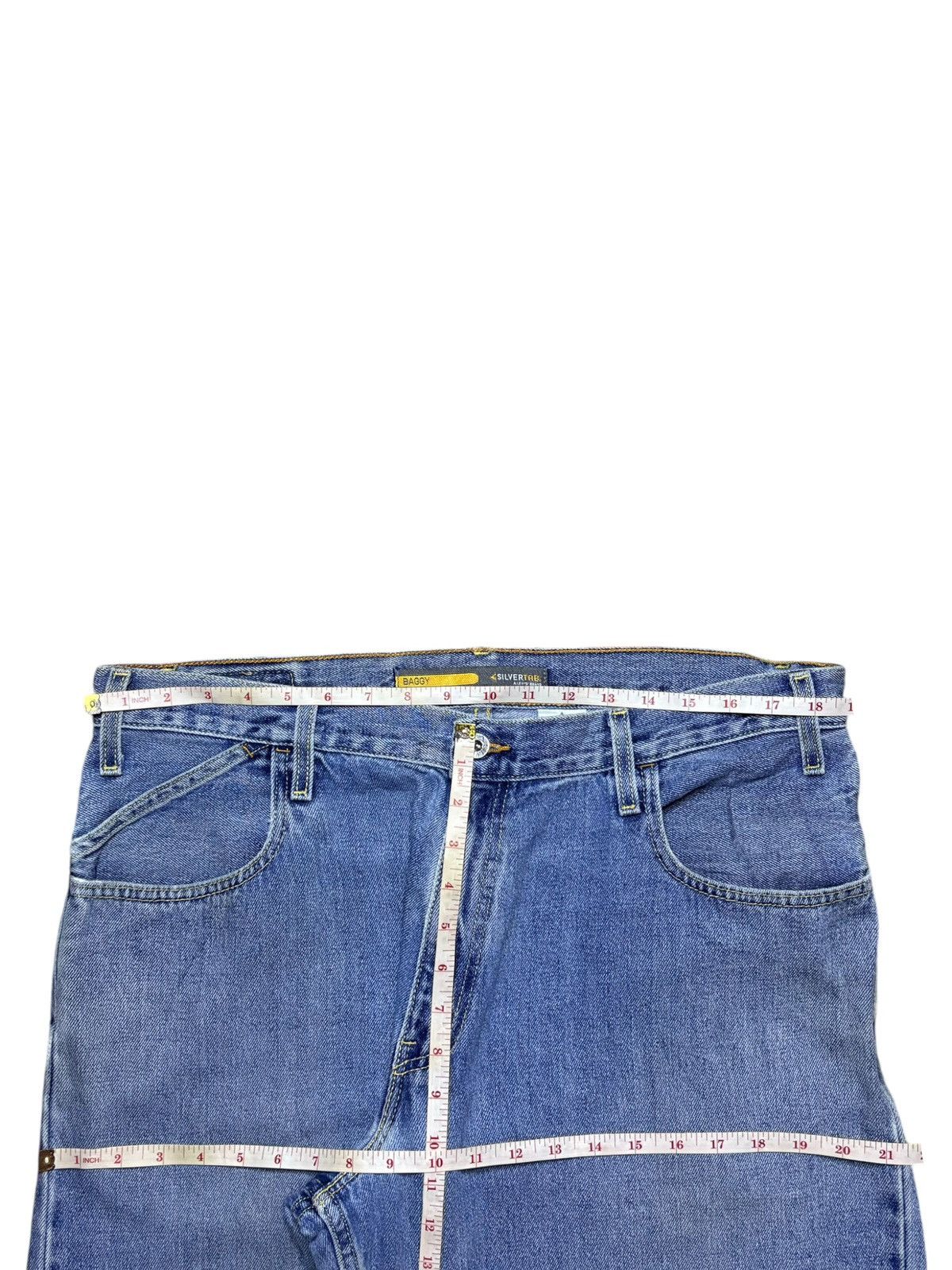 Levi's Vintage 90s Levis Silver Tab Distressed Baggy Jeans Size US 37 - 12 Thumbnail