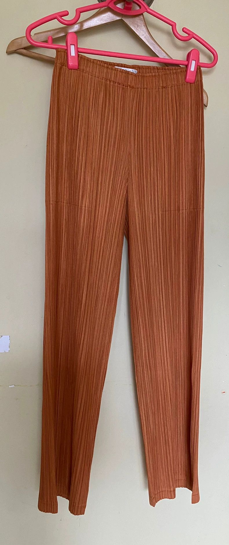 Issey Miyake Issey Miyake Pumpkin-colored straight-leg pants Size 25" / US 0 / IT 36 - 3 Thumbnail