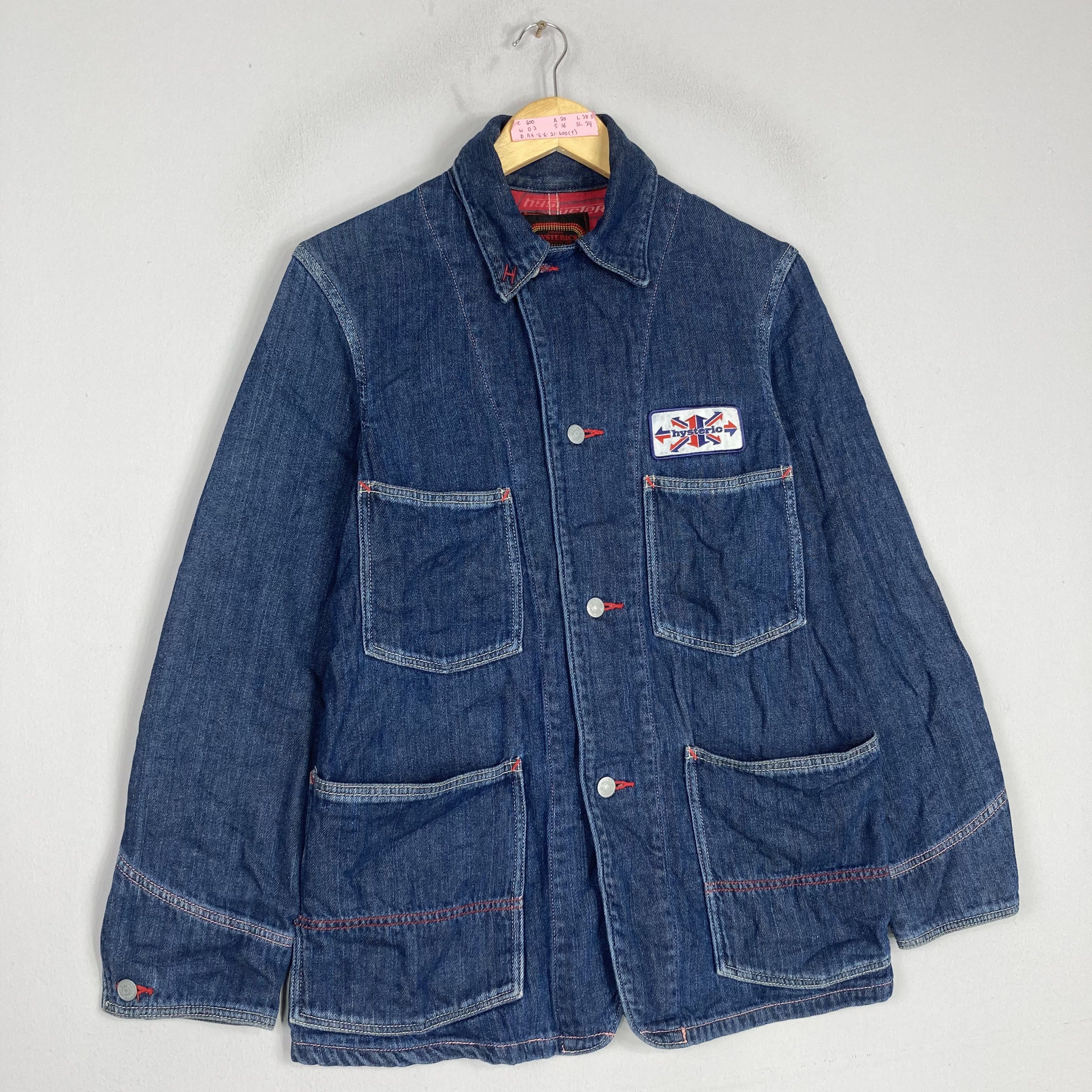 Hysteric Glamour Vintage HYSTERIC GLAMOUR Japanese Blue Denim Chore Jacket Size US L / EU 52-54 / 3 - 3 Thumbnail
