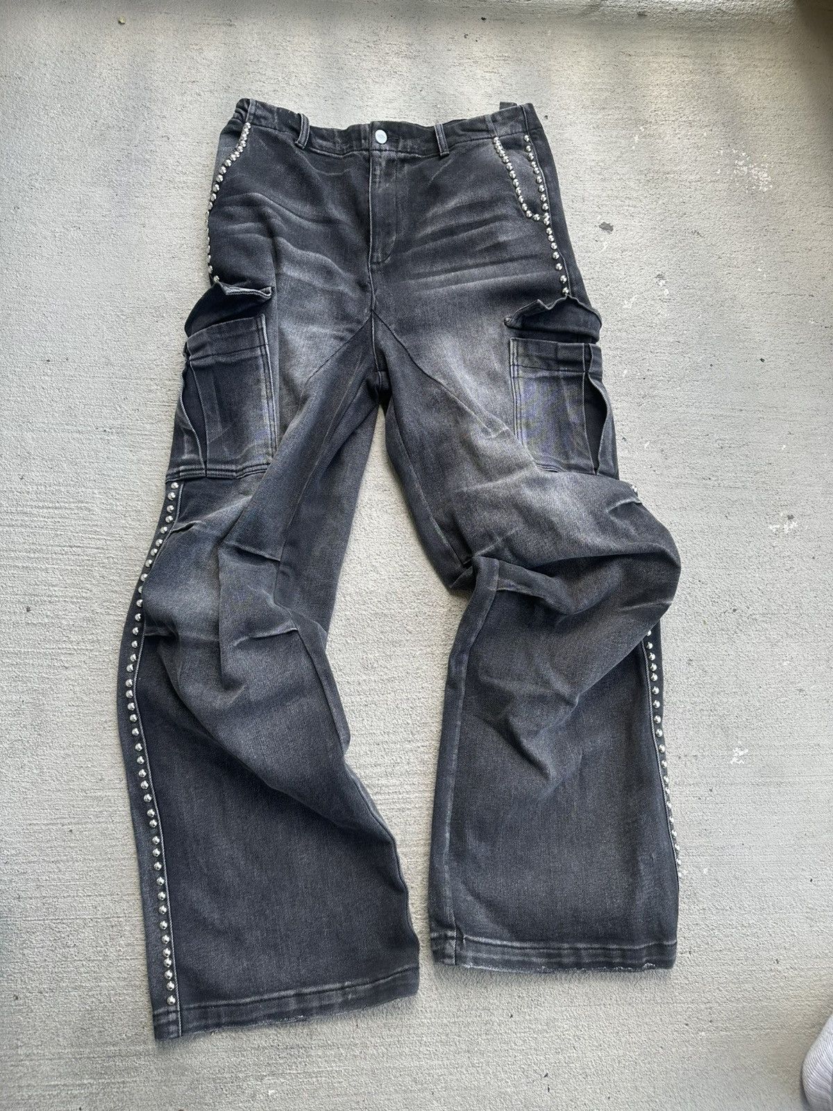 HMDD HMDD Studded baggy pants Size US 34 / EU 50 - 1 Thumbnail