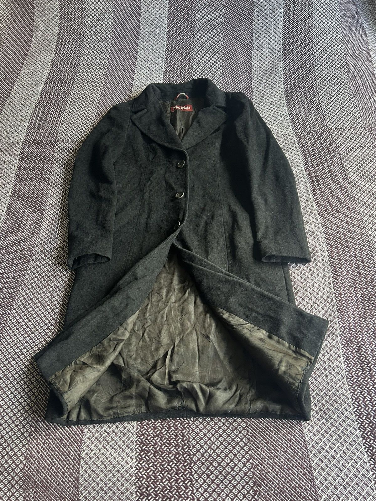 Max Mara Max Mara Heavy Coats 100% Wool Black Avant Garde Size US-10 Size L / US 10 / IT 46 - 6 Thumbnail