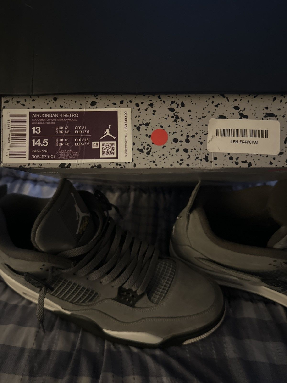 Jordan Brand Jordan 4 Retro Cool Grey (2019) Size US 13 / EU 46 - 8 Thumbnail