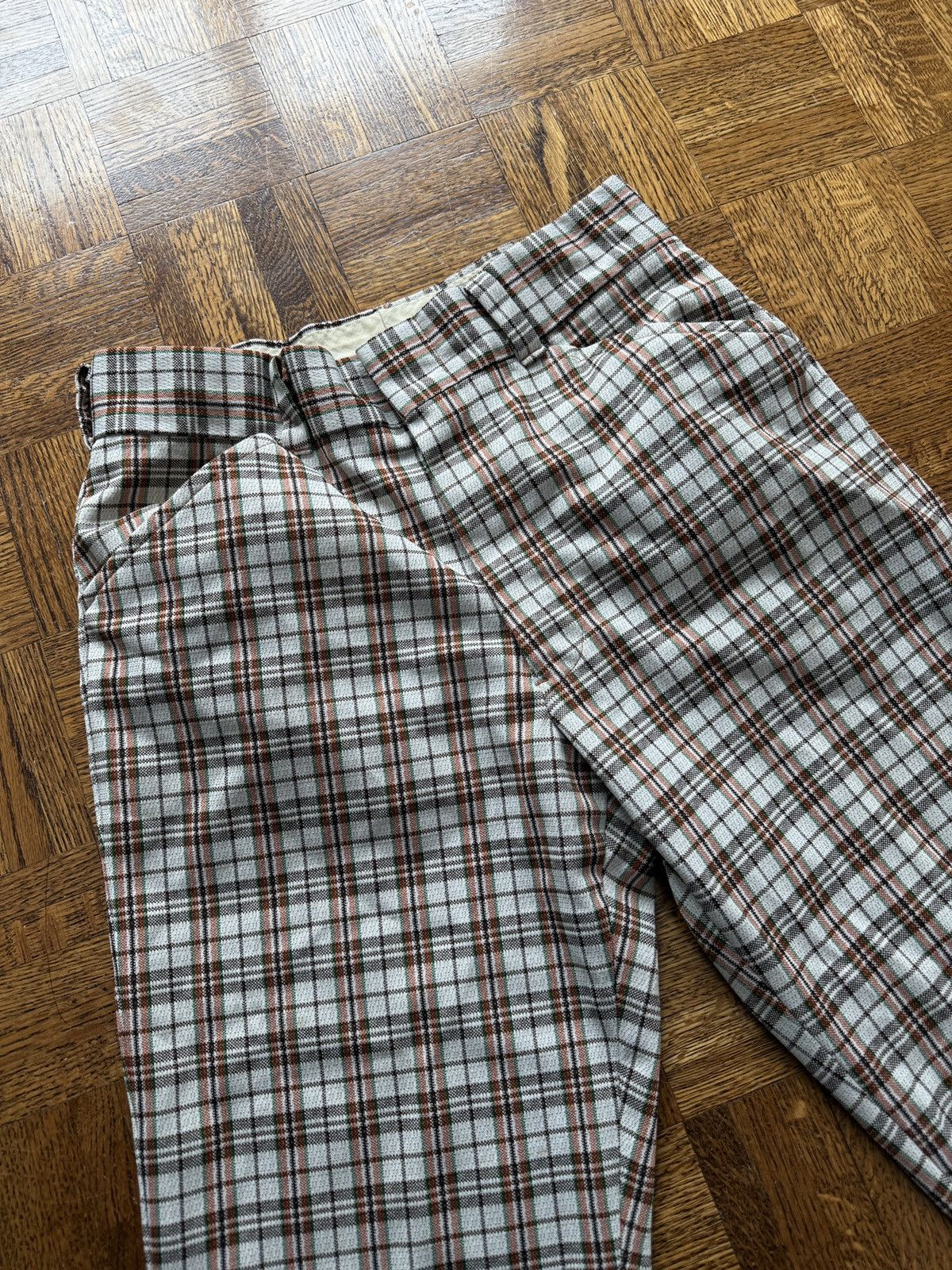 Vintage Vintage 60s Plaid Bootcut Bell Bottom Flared Pants Size US 31 - 6 Thumbnail