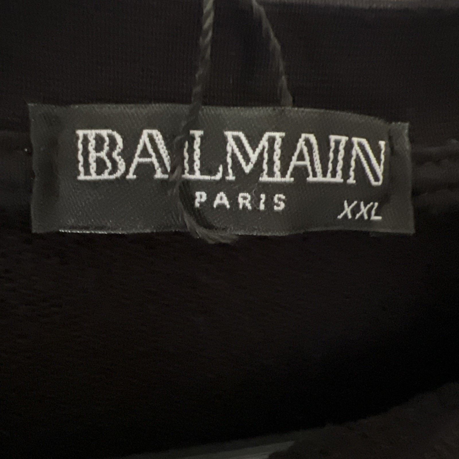 Balmain BALMAIN Paris Spell Out Black Graphic Sweatshirt 2XL Stretch Size XXL / US 16-18 / IT 52-54 - 7 Thumbnail