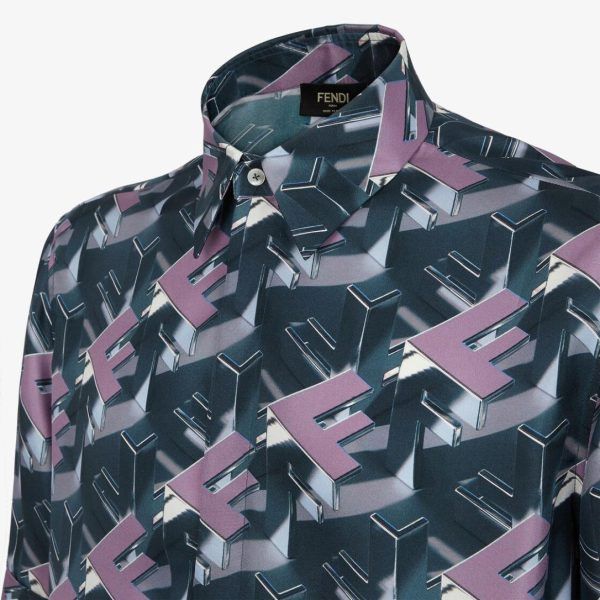 Fendi o1loc1c0824 Shirts in Multicolor Size US M / EU 48-50 / 2 - 3 Thumbnail