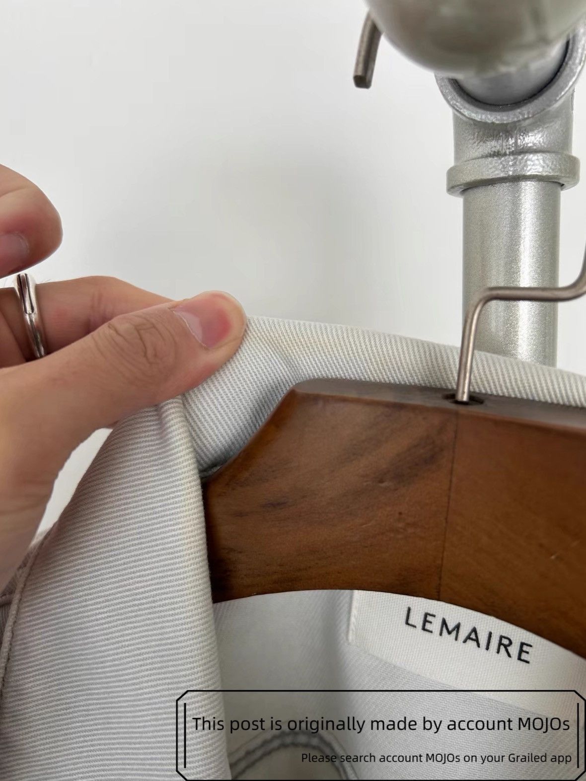 Lemaire Sz M Lemaire Boxy Light Gray Denim Jacket mojos2101 Size US M / EU 48-50 / 2 - 8 Thumbnail