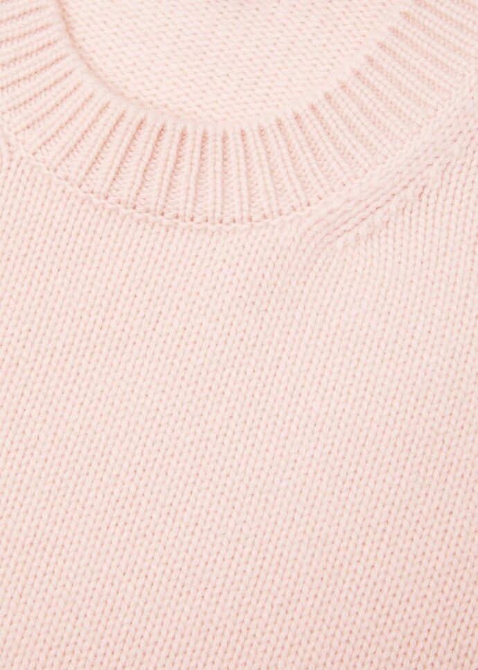 Loro Piana os11x0326 FAQ9314 Classic Crewneck Sweater in Pale Baby Rose Size L / US 10 / IT 46 - 3 Thumbnail