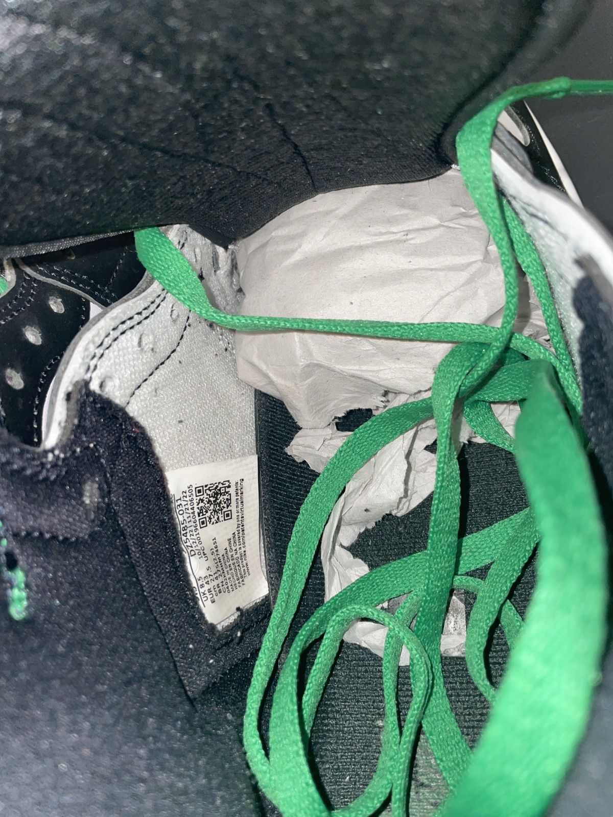 Nike Jordan 1 Retro High OG Lucky Green Size 9.5 Size US 9.5 / EU 42-43 - 3 Thumbnail
