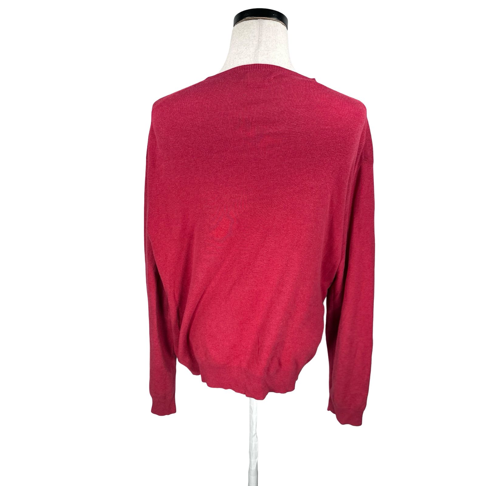 Polo Ralph Lauren Polo Ralph Lauren Sweater Men’s 2XL Red Pima Cotton V-Neck Size US XXL / EU 58 / 5 - 5 Thumbnail