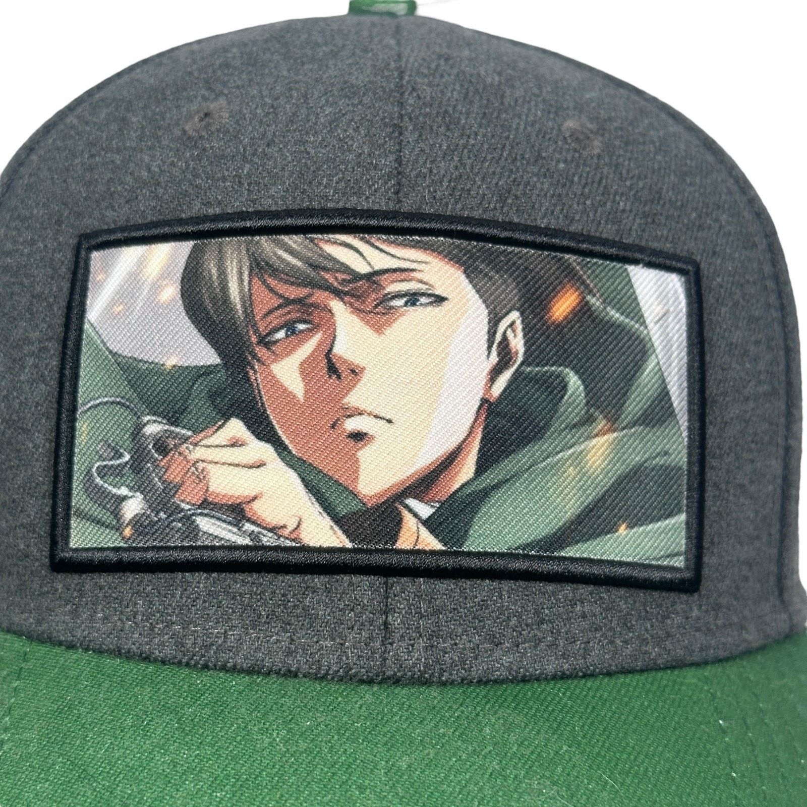 Other BioWorld Attack on Titans Season 2 Snapback Hat Gray Green Size ONE SIZE - 2 Thumbnail