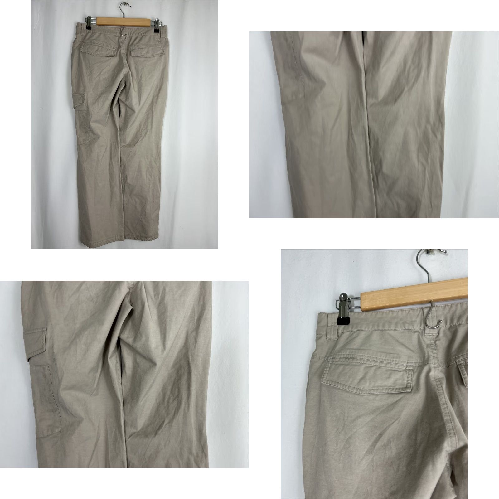 Vintage REI Womens Pants Cargo Beige 4 Petite UPF 50+ Cotton Blend Pants 31x28 Women Beige Cargo UPF50+ 31x28 Petite 4 Size 27" / US 4 / IT 40 - 8 Thumbnail