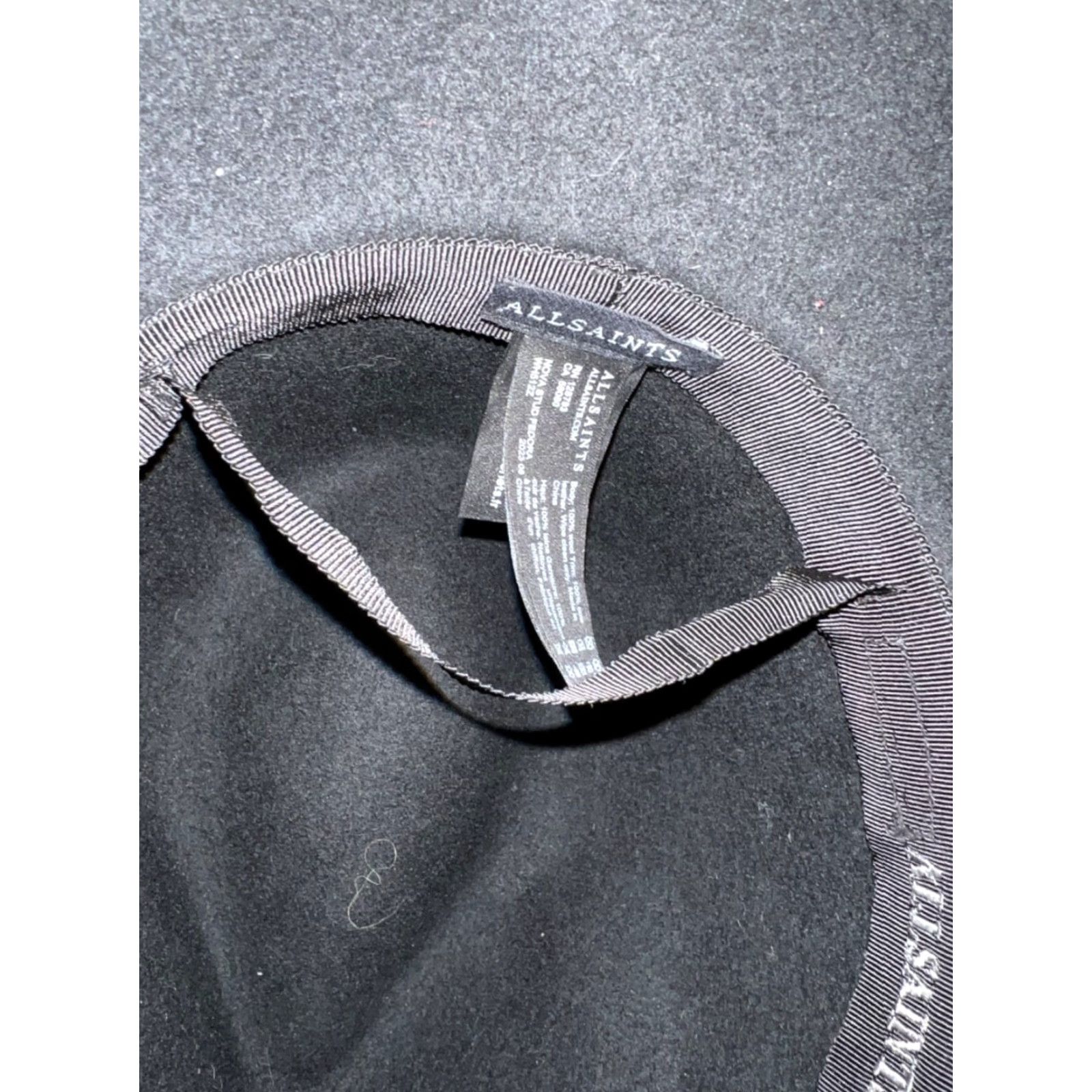 Allsaints AllSaints Cowboy Fedora Felt Belted Hat Men One Size Black Fedora Western Belted Hat Size ONE SIZE - 7 Thumbnail