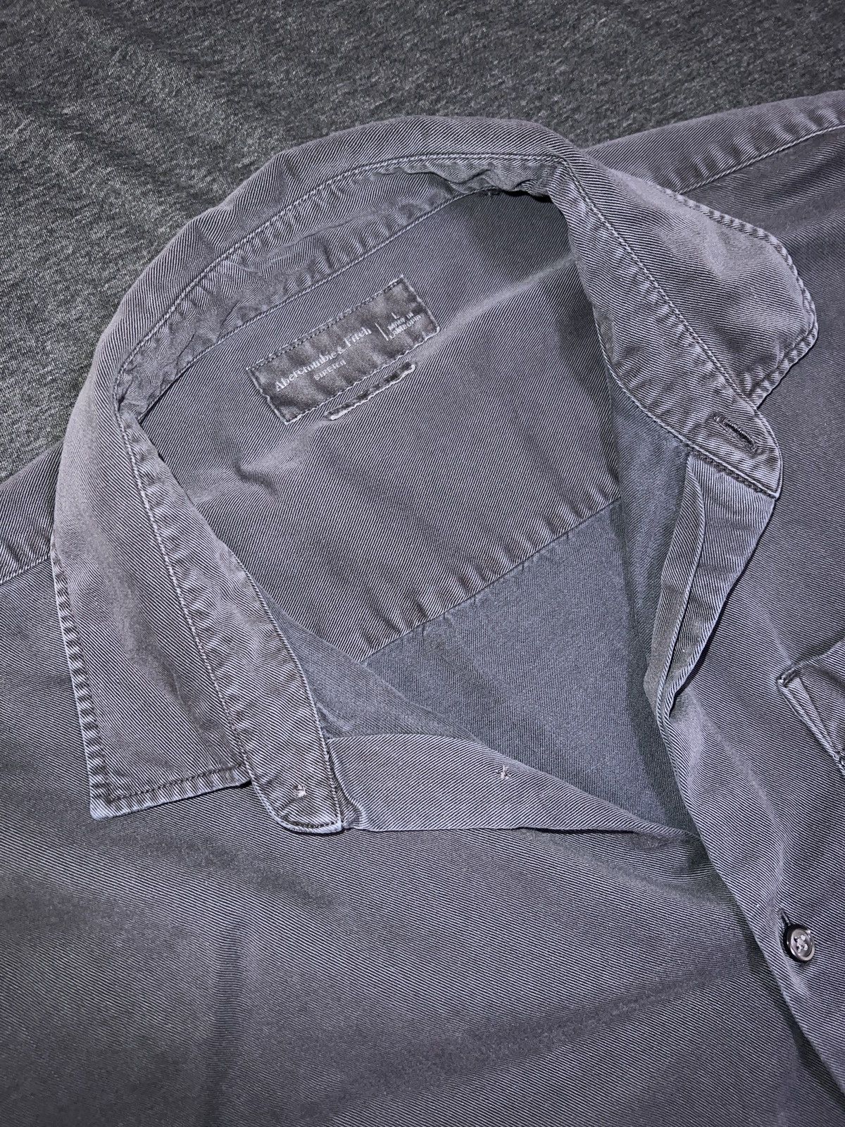 Abercrombie & Fitch A&F Black/Washed Worker shirt Size US L / EU 52-54 / 3 - 2 Thumbnail
