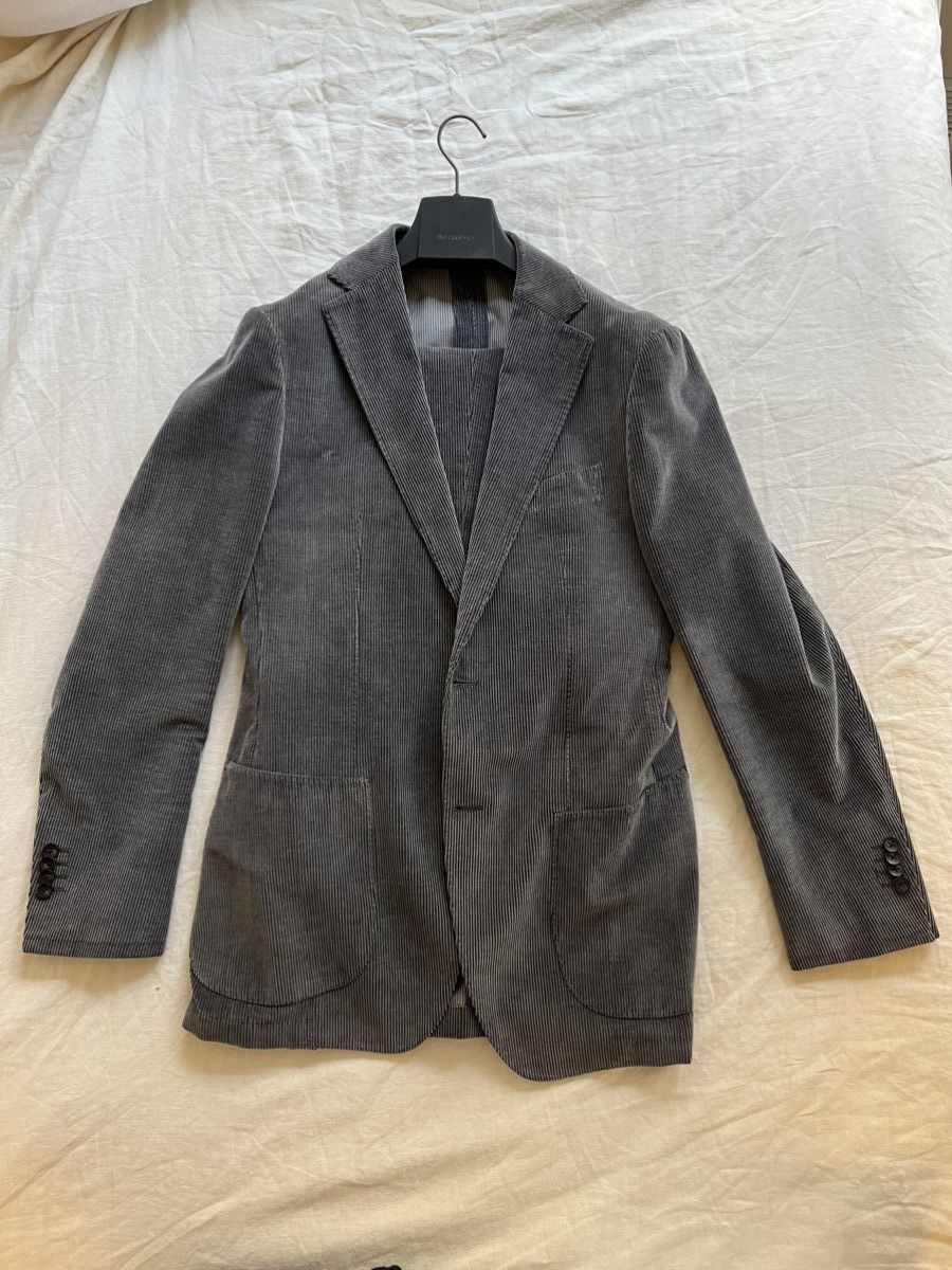 Suitsupply Grey Corduroy Suit 42L Long from Suitsupply Size 42L - 4 Thumbnail
