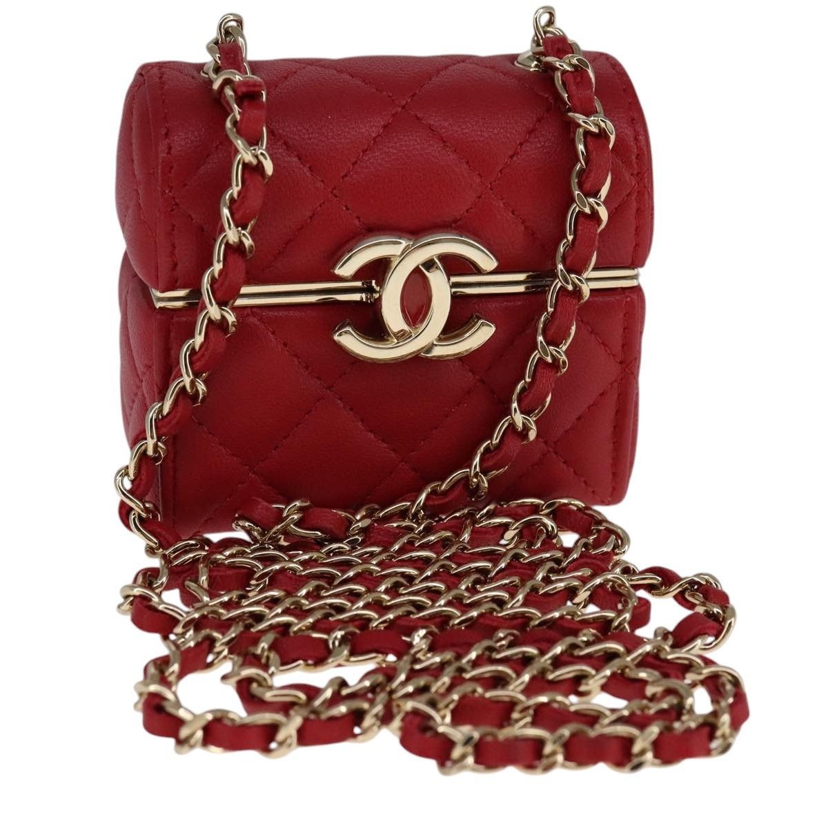 Chanel Chanel Small Box Matelasse Chain Pouch Size ONE SIZE - 1 Thumbnail