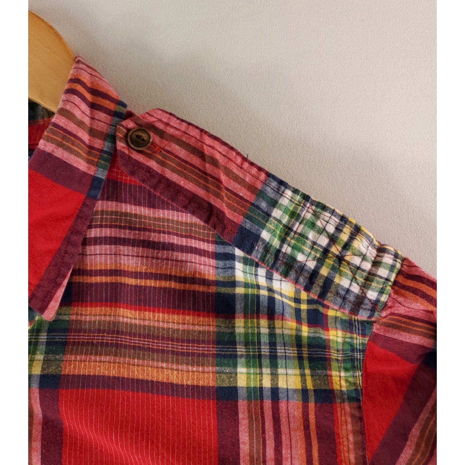 Polo Ralph Lauren Polo Ralph Lauren Button-Up Shirt Plaid Red Long Sleeve Mens XL Epaulets Button Up Shirt Red XL Mens Size US XL / EU 56 / 4 - 3 Thumbnail