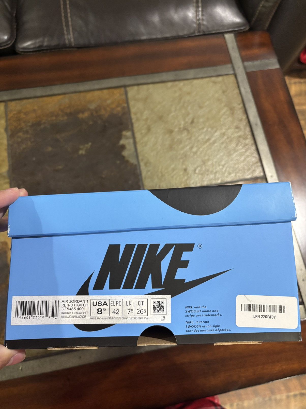 Jordan Brand Air jordan 1 UNC blue sneaker Size US 8.5 / EU 41-42 - 9 Thumbnail