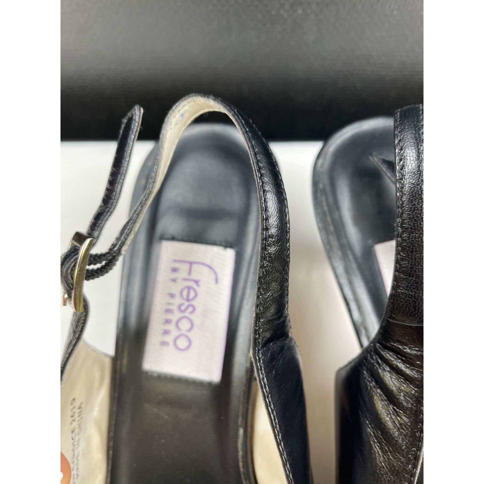 Other Fresco by Pierre Women's Black & Whites shoes/ Heels 3" Size Size US 7.5 / IT 37.5 - 2 Thumbnail