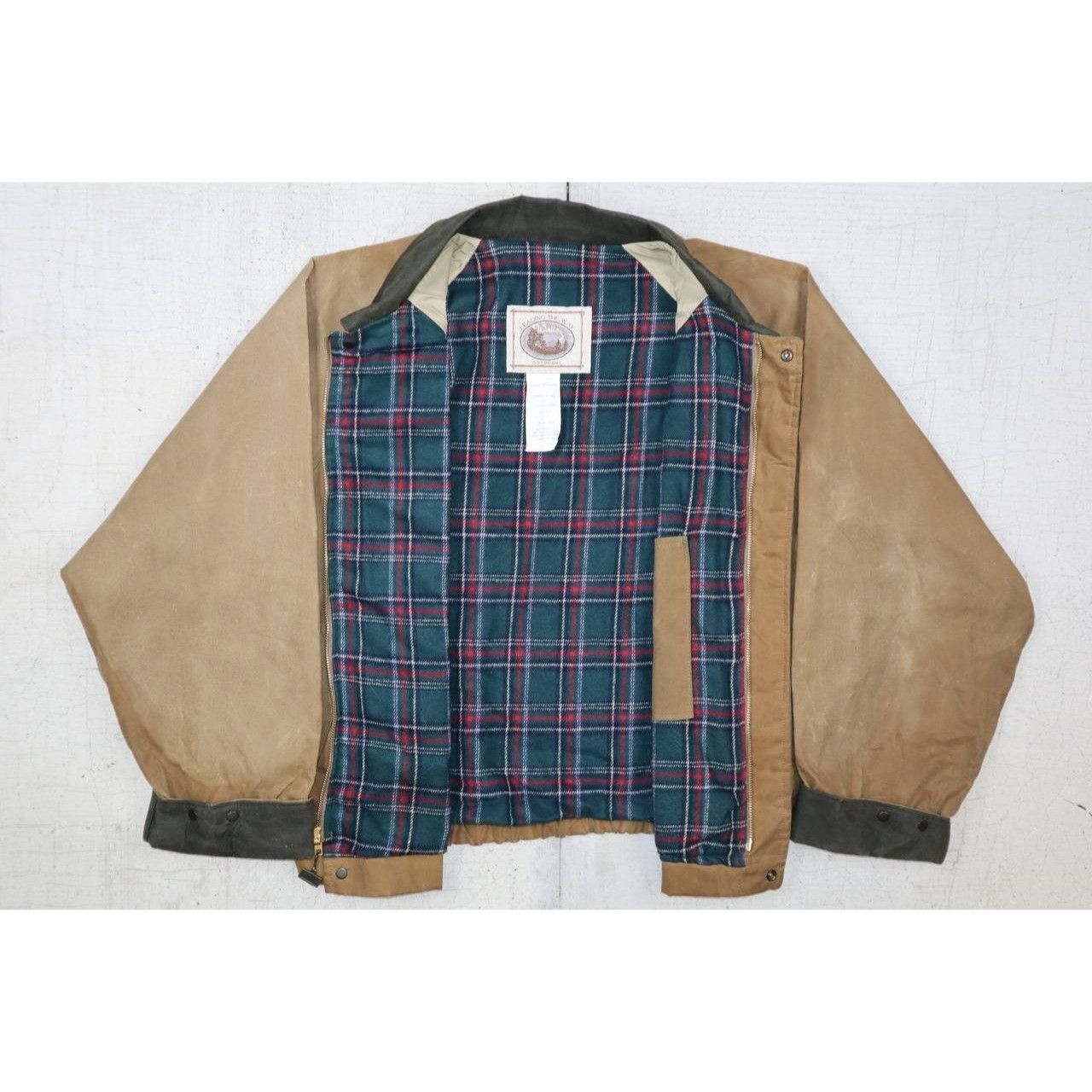 Walls VTG 90s Walls Detroit Jacket L Brown Canvas Cord Collar USA Size US L / EU 52-54 / 3 - 3 Thumbnail