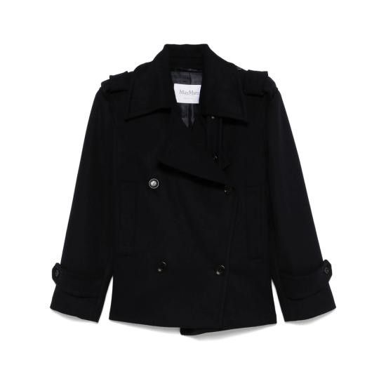 コート MAX MARA Women Coats LAVENO 560 005 BLUE Max Mara Navy Blue Laveno Short Coat | italist
