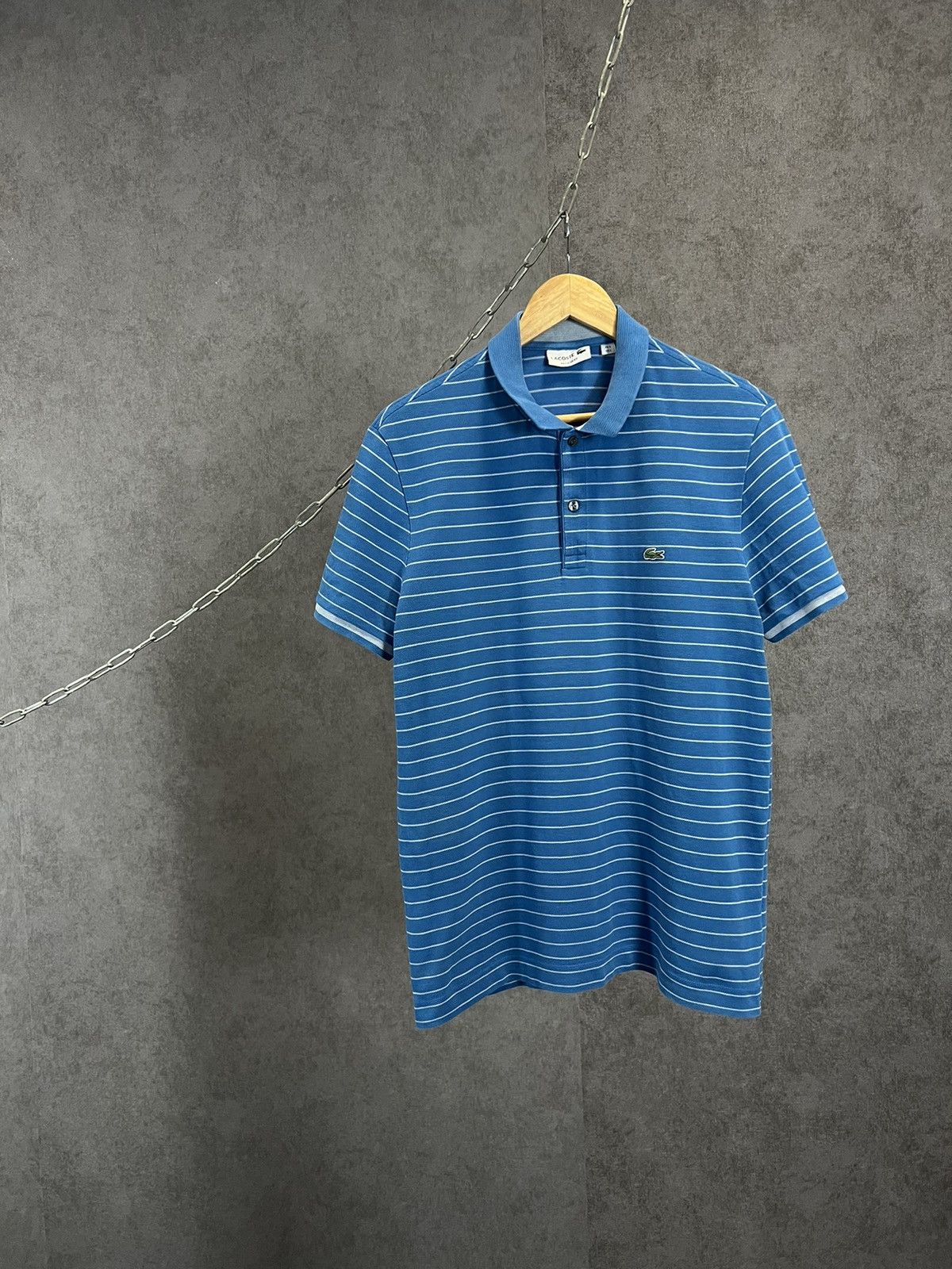 Lacoste Lacoste designer striped polo tee Size US L / EU 52-54 / 3 - 1 Thumbnail