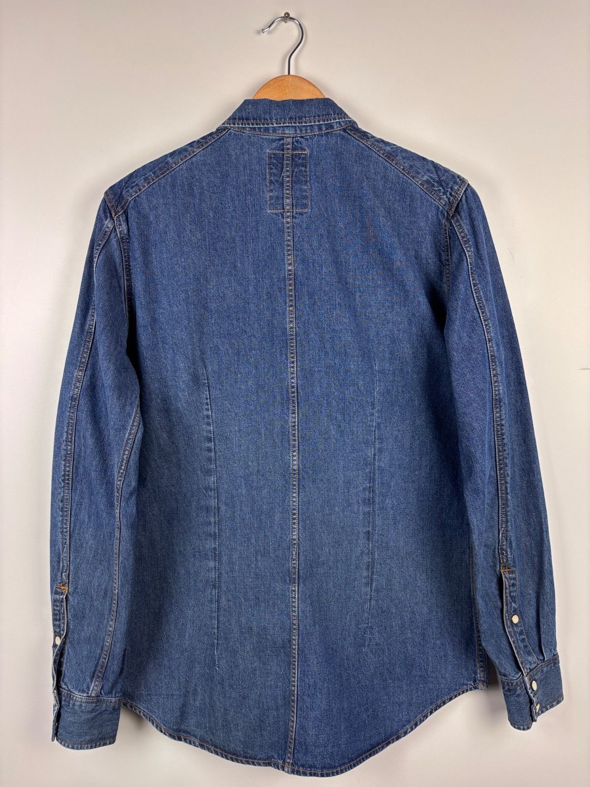G-Star G-Star Raw Landoh Slim Denim Shirt Pearl Snap Blue Size M Size US M / EU 48-50 / 2 - 5 Thumbnail