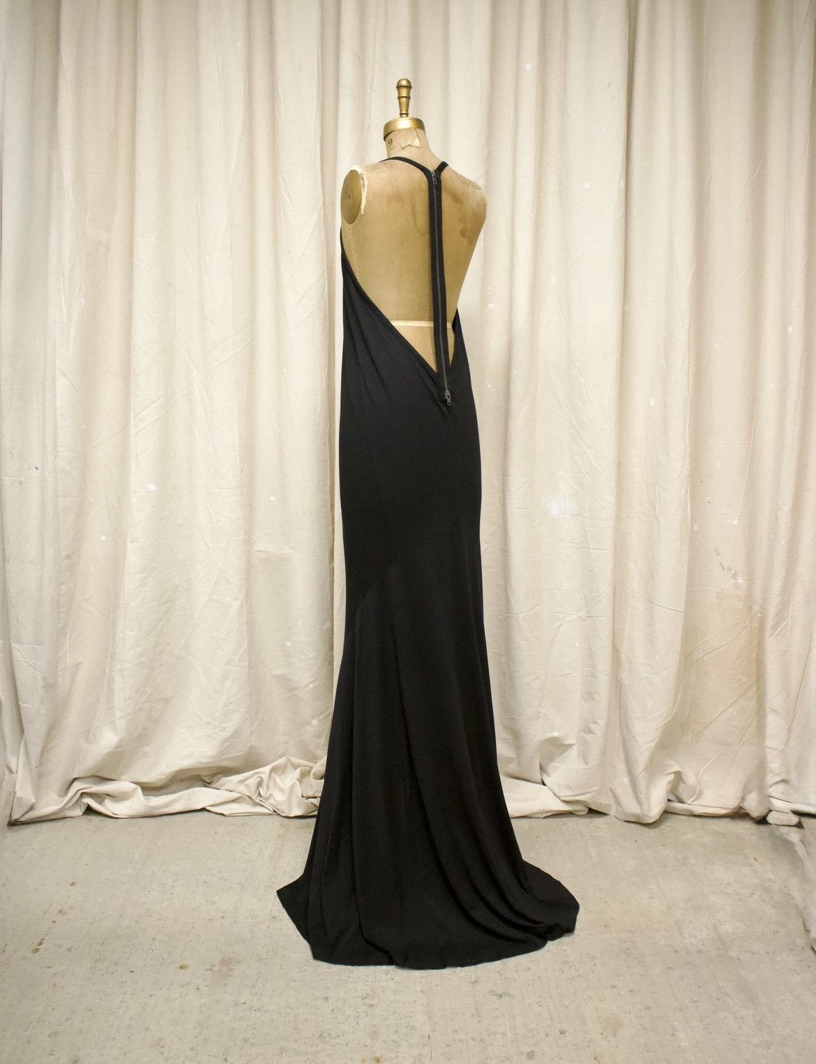 ann demeulemeester backless dress S/S16 Ann Demeulemeester Maxi Hand Dyed Red Orange Size:0 sexy mini dress Ann Demeulemeesters Ingeborg gown