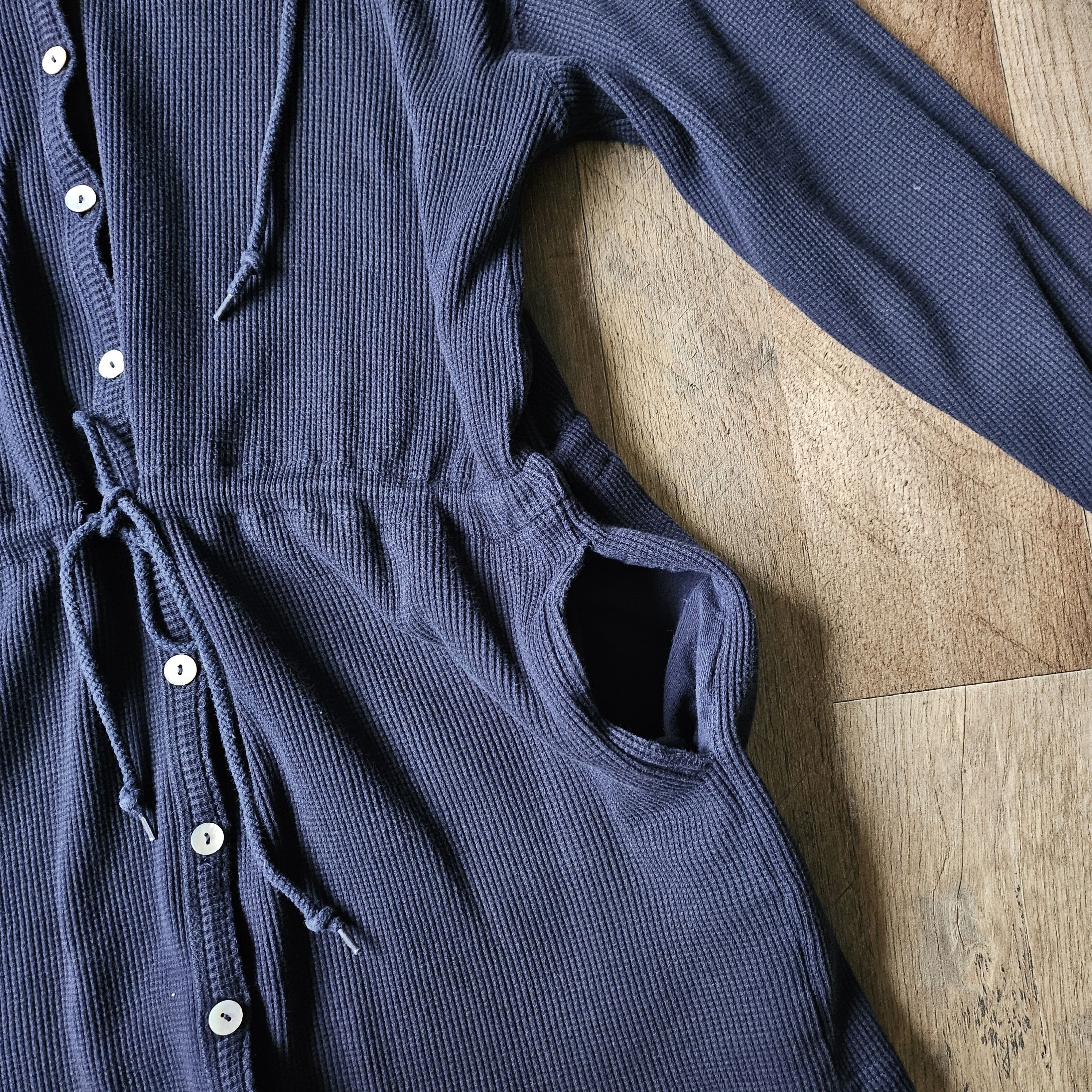 Jones New York × Vintage Jones New York Women's Hooded Thermal Jacket Cotton, Macau Size S / US 4 / IT 40 - 5 Thumbnail