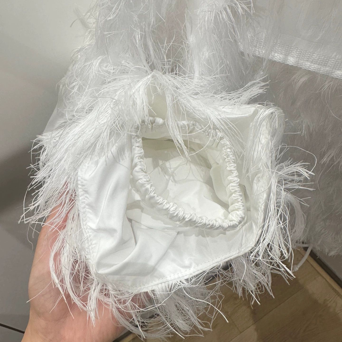 Christian Dior Monsieur Dior May330 White Fringe Feather Pullover S Size S / US 4 / IT 40 - 4 Thumbnail
