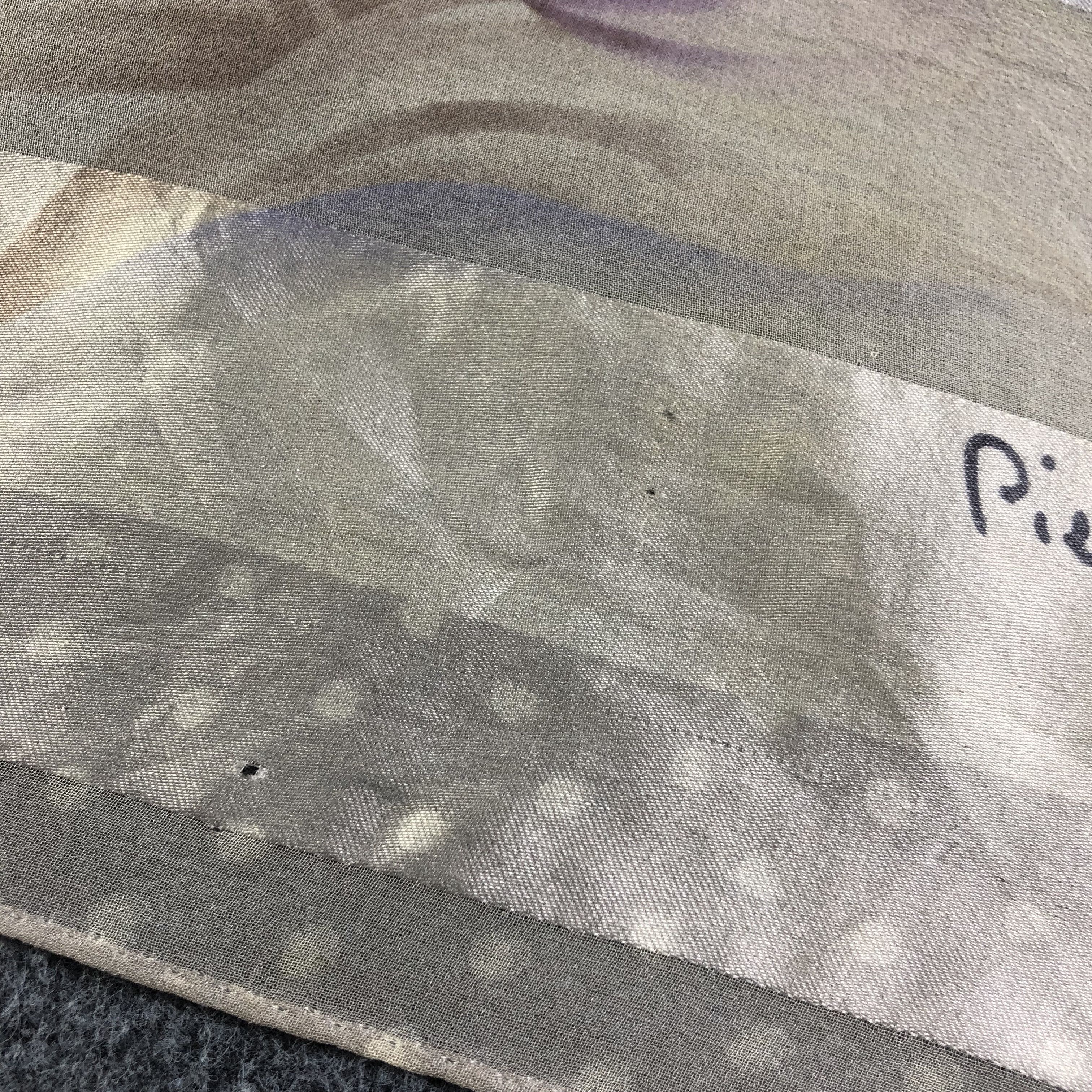 Pierre Cardin Vintage Pierre Cardin Slit Thread Silk Scarf M655 Size ONE SIZE - 4 Thumbnail