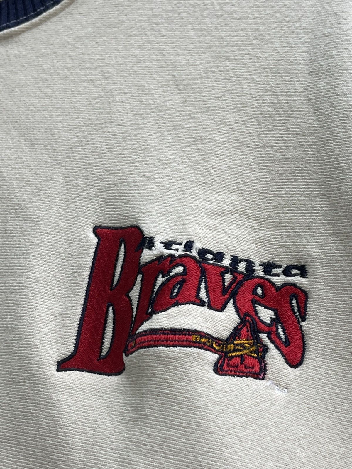 MLB 1992 The Game Atlanta Braves Grail Milk vintage Sweatshirt Size US L / EU 52-54 / 3 - 14 Thumbnail