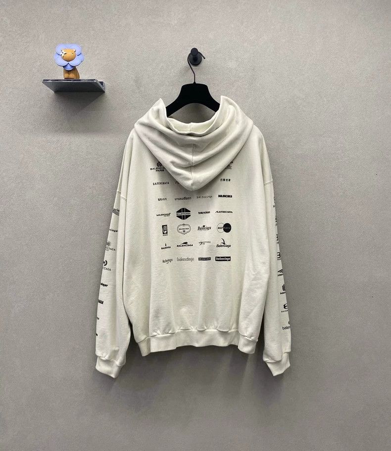 Balenciaga Balenciaga Alphabet Logo Printed Hooded Sweatshirt, Loose Size US L / EU 52-54 / 3 - 2 Thumbnail