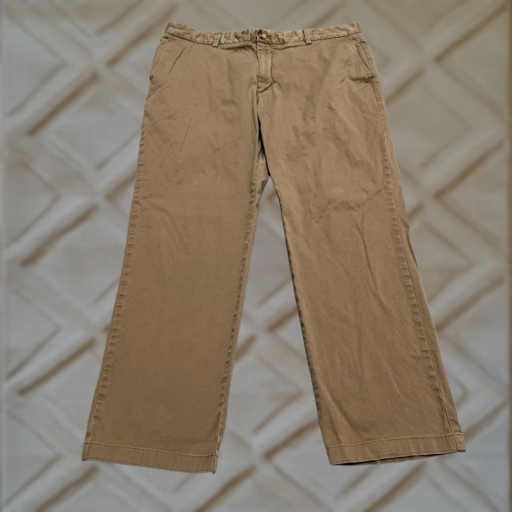 Vineyard Vines Vineyard Vines Chino Pants Mens 38x32 Brown Flat Front Canvas Cotton Spandex Regular Straight Capable of Travel Workwear Casual Size US 38 / EU 54 - 1 Thumbnail