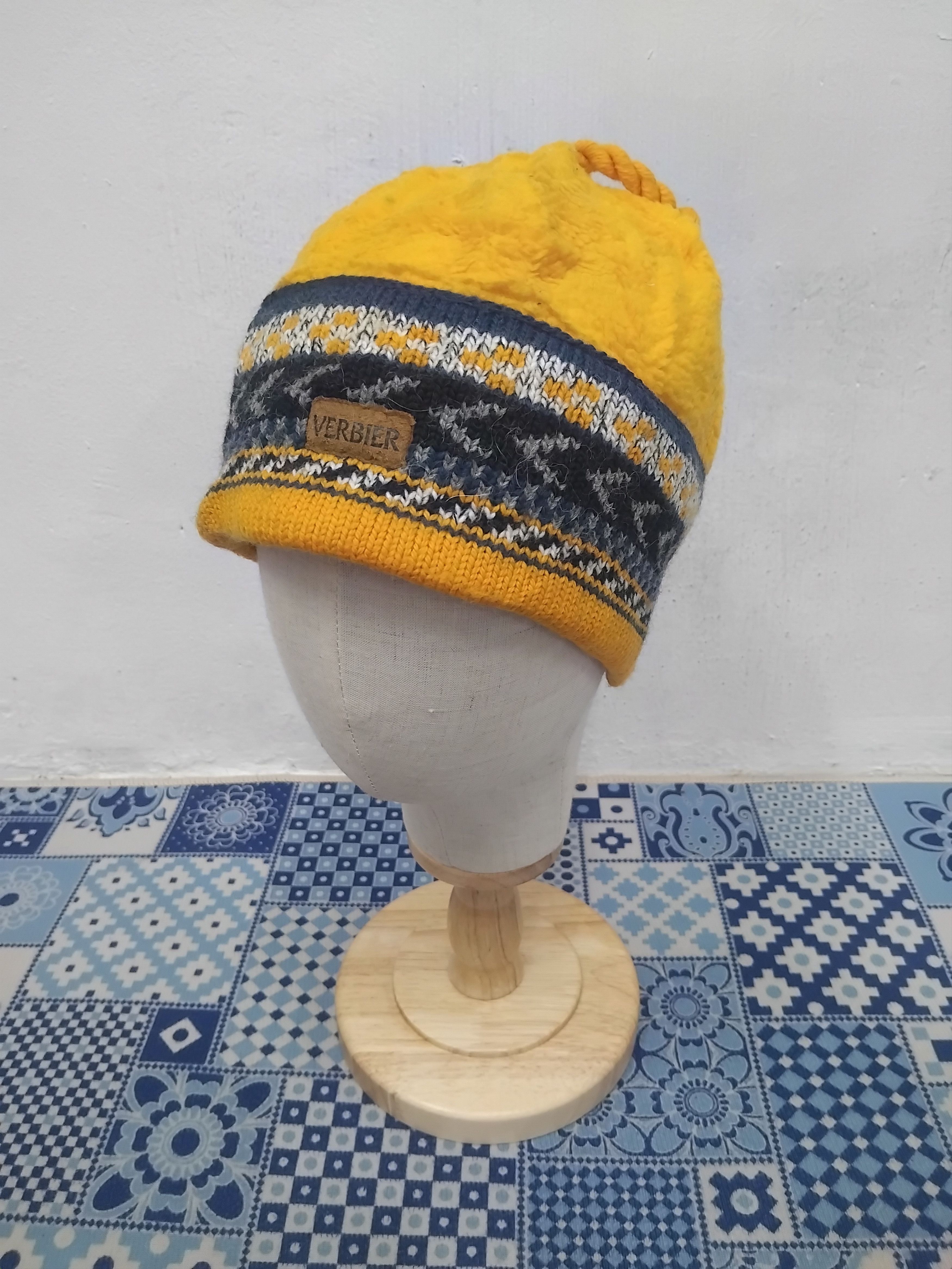 Japanese Brand 💥Verbier yellow colour Beanie Size ONE SIZE - 1 Thumbnail