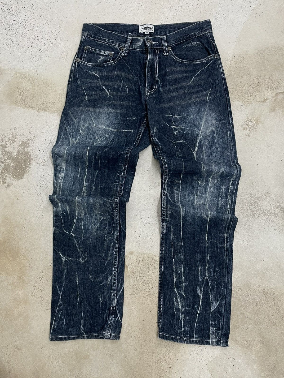 Hysteric Glamour Vintage 90’s Japan Nylaus Clothing Wing Distressed Denim Size US 29 - 1 Thumbnail