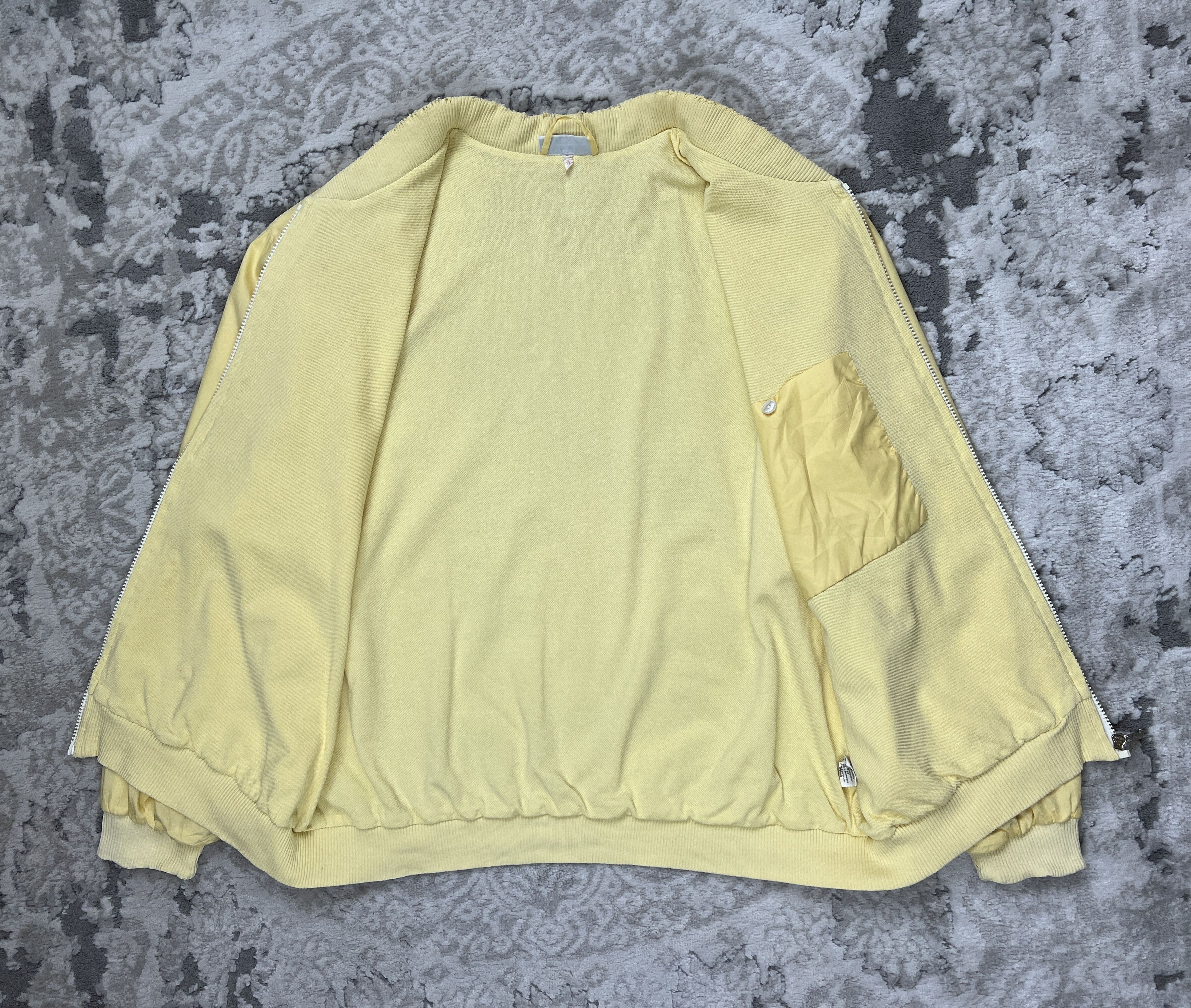 Lacoste Vintage Lacoste Chemise Bomber Jacket Yellow Made in France Size US L / EU 52-54 / 3 - 5 Thumbnail