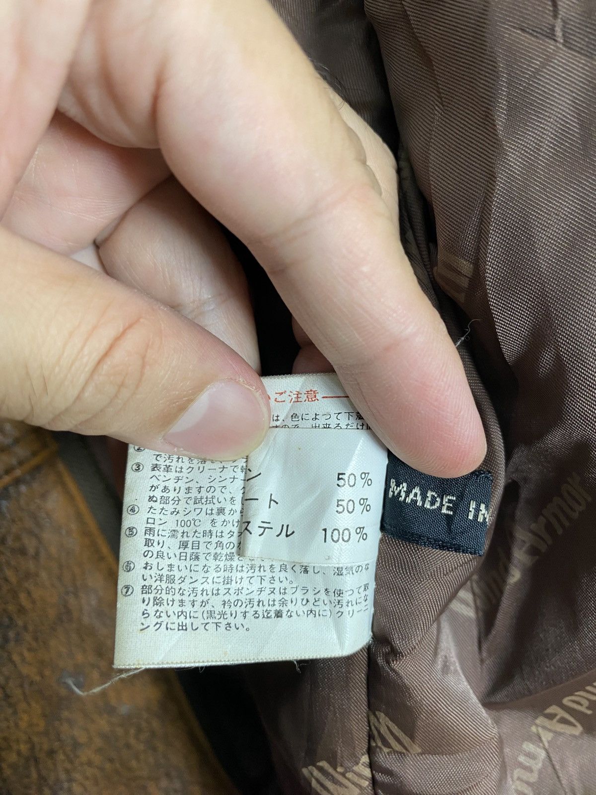 Japanese Brand Rare‼️ Vintage Wind Armor Sheep Skin Leather Size US M / EU 48-50 / 2 - 12 Thumbnail