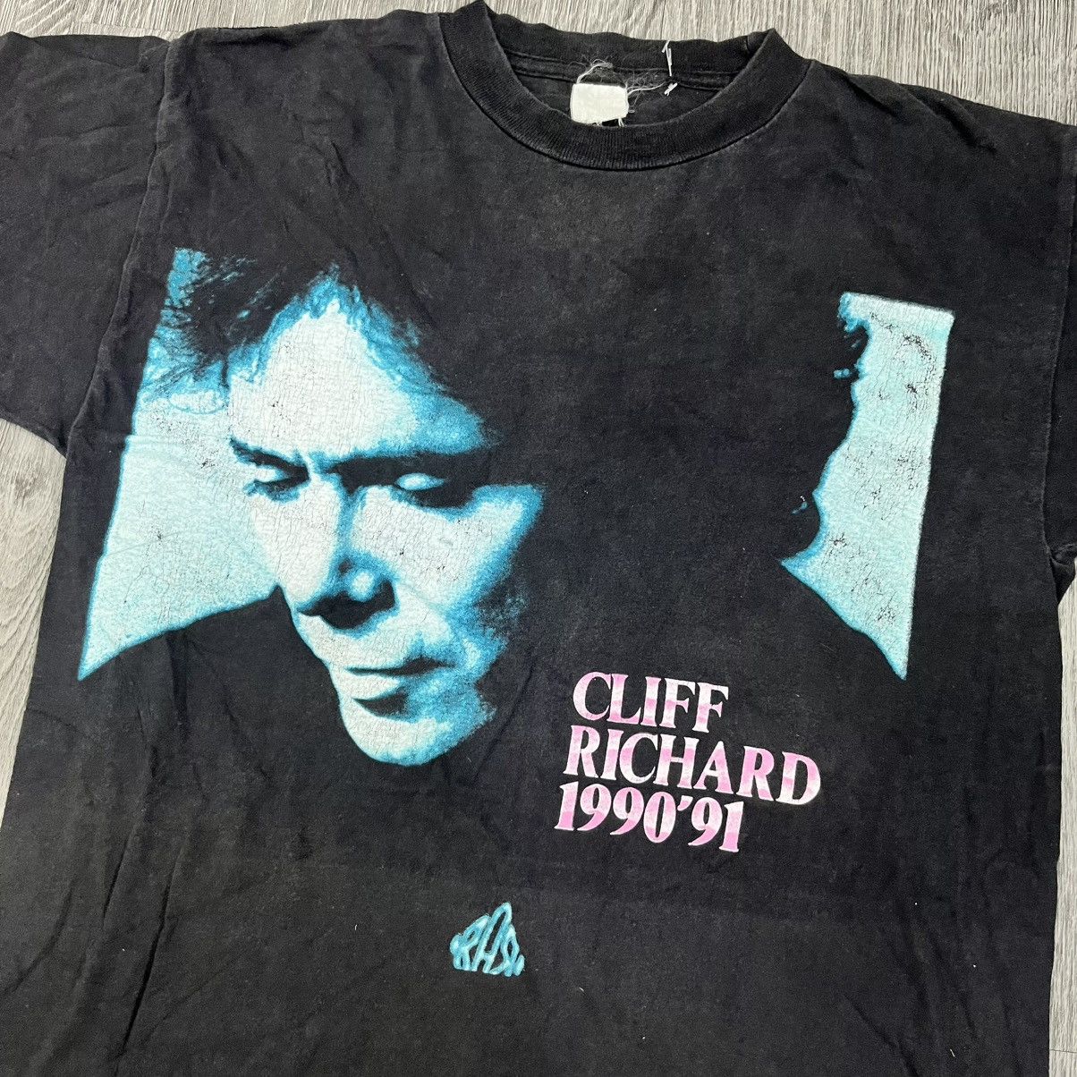 Band Tees Vintage Cliff Richard Tour 1990-91 Tee Size US M / EU 48-50 / 2 - 2 Thumbnail