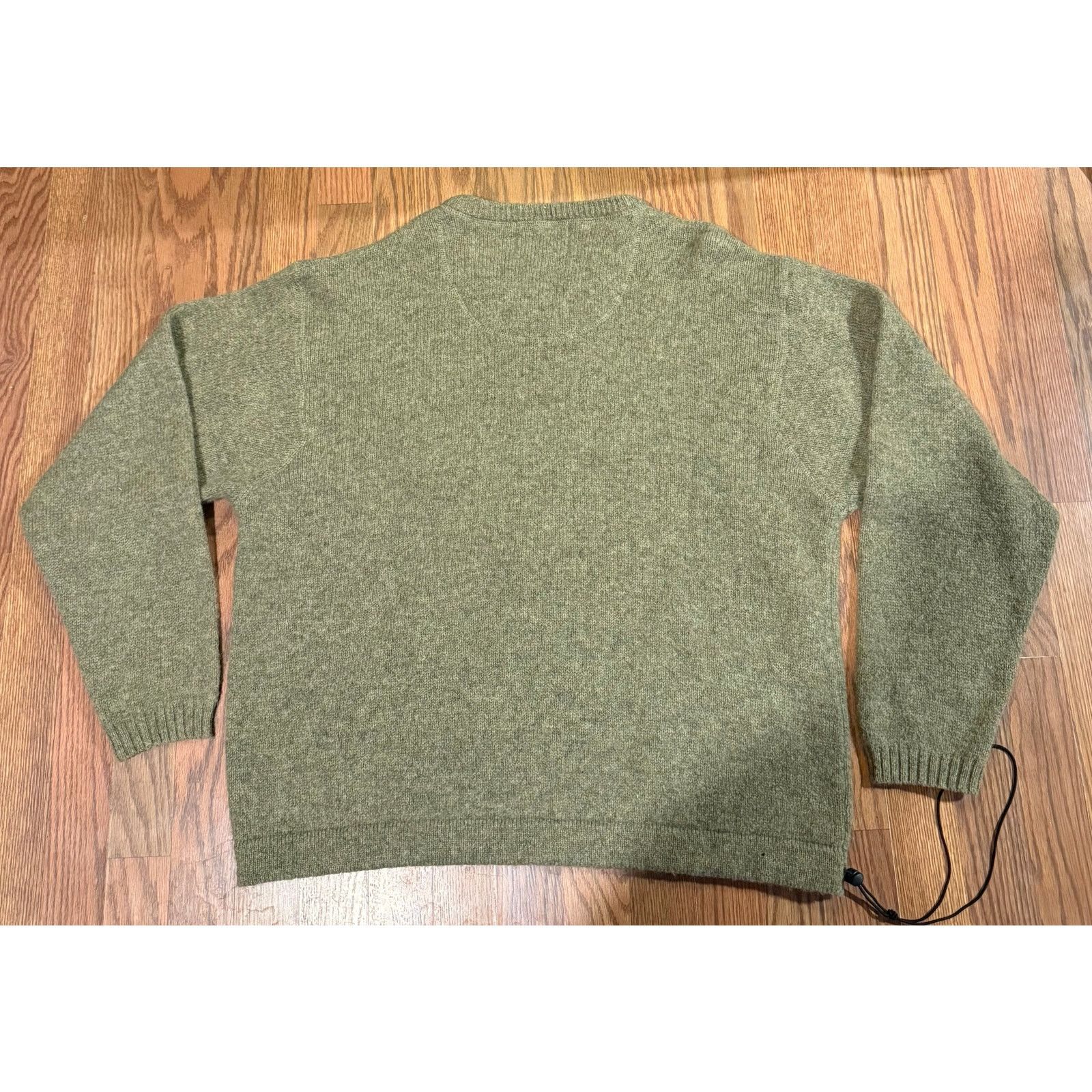 Woolrich Woolen Mills 90's Woolrich 100% Shetland Wool V Neck Sweater Size XL Size US XL / EU 56 / 4 - 3 Thumbnail