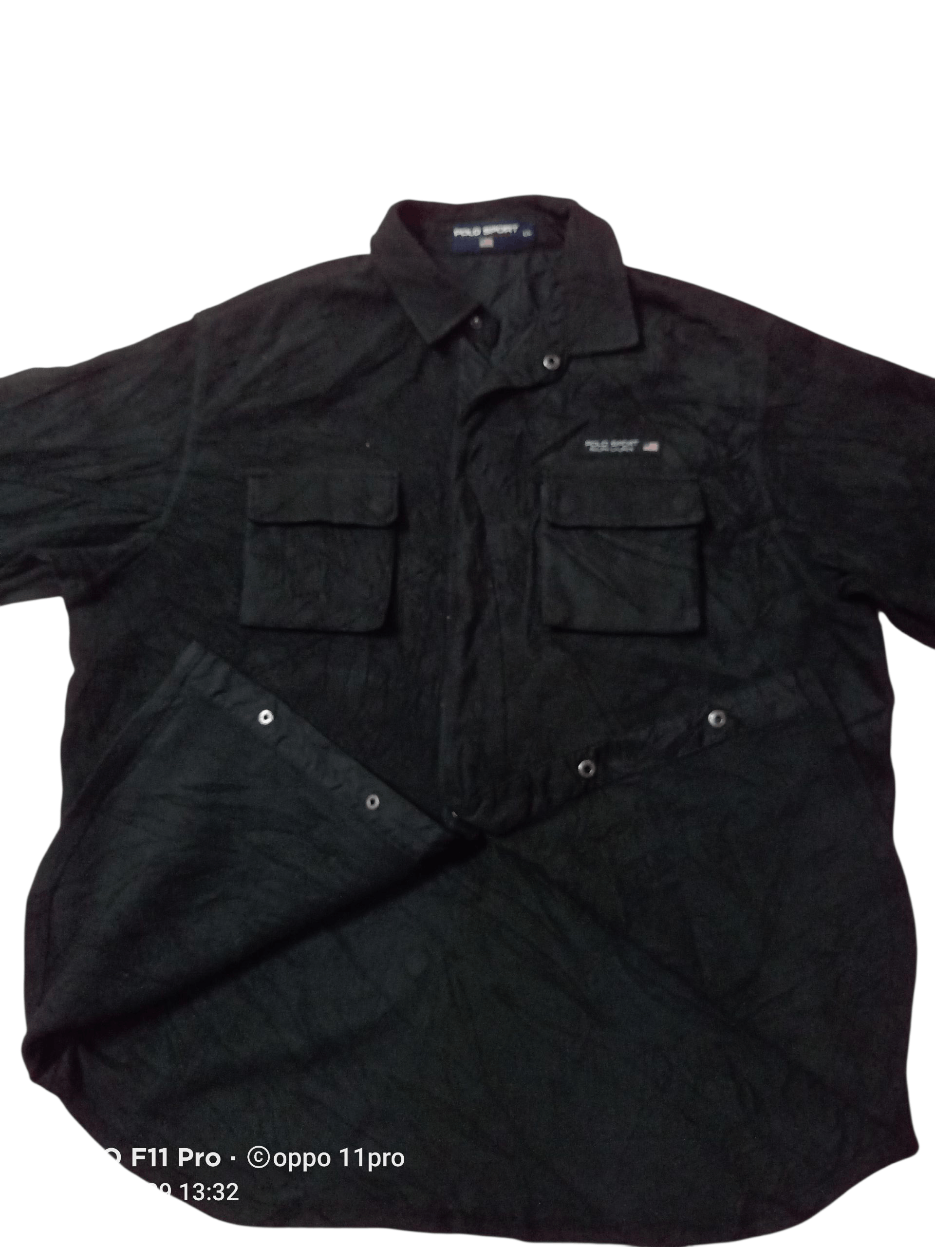 Ralph Lauren Sport 💥 Polo Sport Lauren FLEECE Button Up Men 💥 Size US XL / EU 56 / 4 - 1 Thumbnail