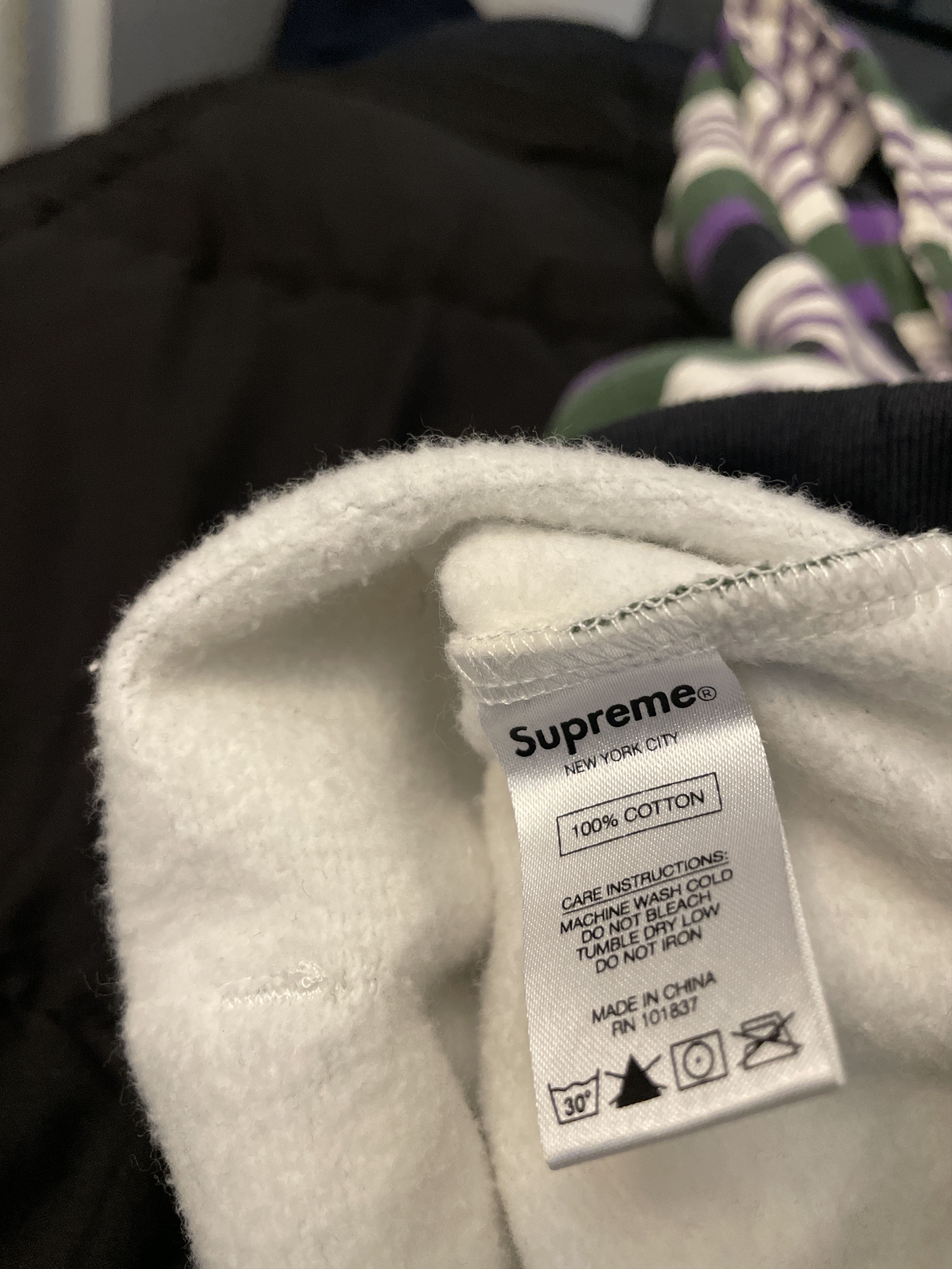Supreme Supreme Striped Hooded Sweatshirt Size US M / EU 48-50 / 2 - 4 Thumbnail