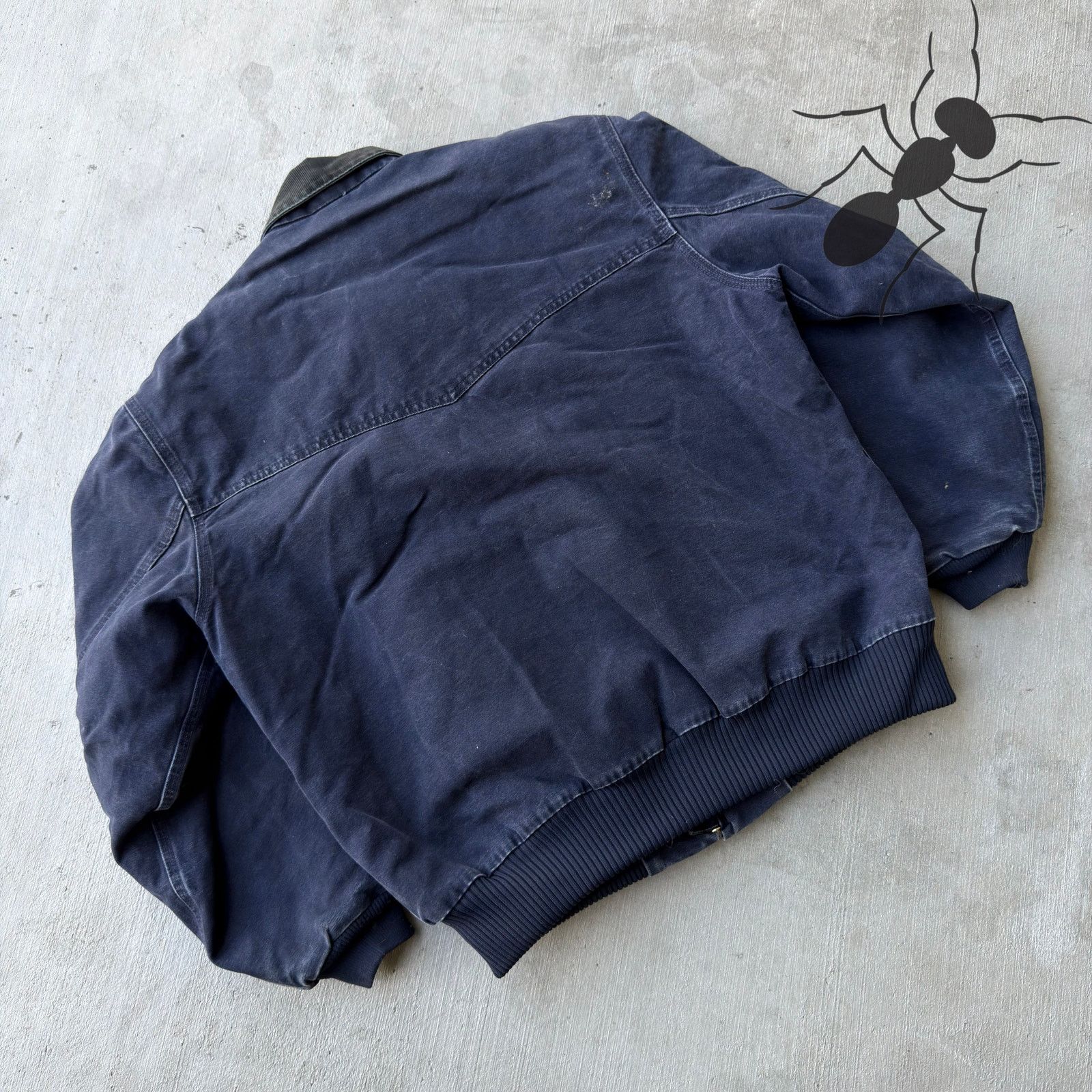 Carhartt × Vintage Carhartt blue Santa Fe quilted work wear jacket Size US XL / EU 56 / 4 - 6 Thumbnail