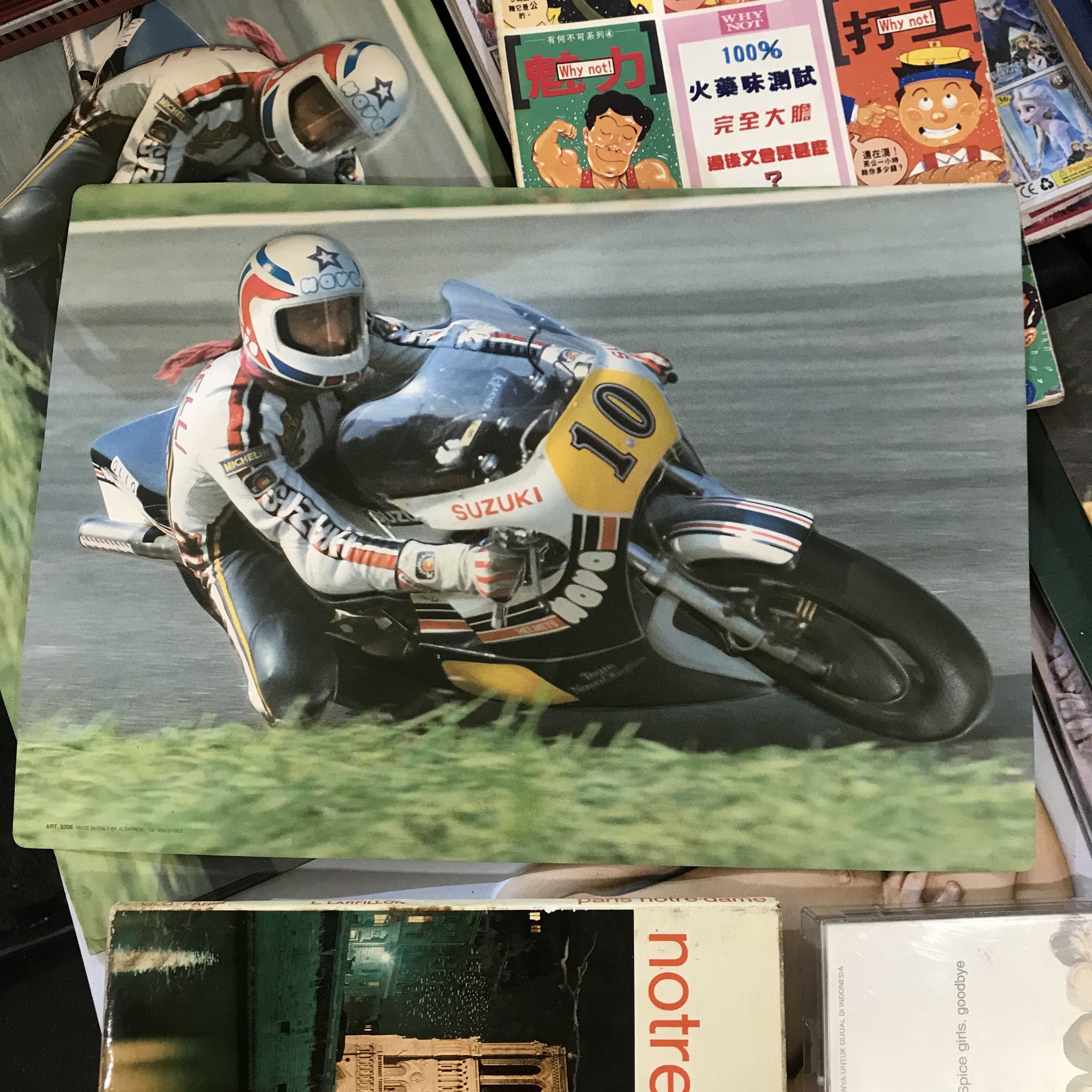 Vintage Vintage Nova Helmet Poster GIANFRANCO BONERA Motorcycle Size ONE SIZE - 1 Thumbnail