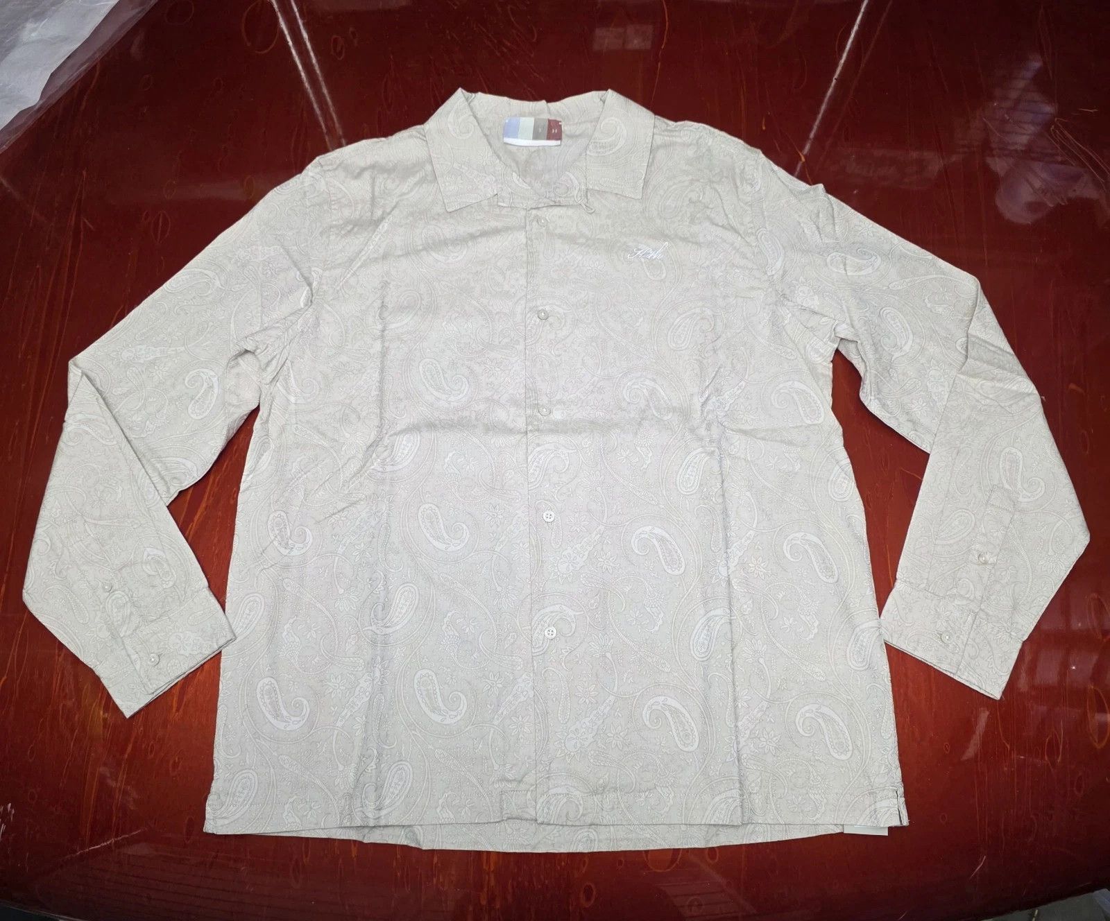 Kith Kith Paisley Jacquard Thompson Camp Collar Shirt Veil Color Size US L / EU 52-54 / 3 - 1 Thumbnail
